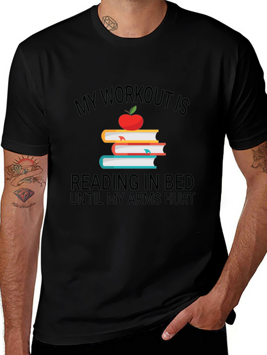 Funny Reading Workout T-Shirt for Book Lovers