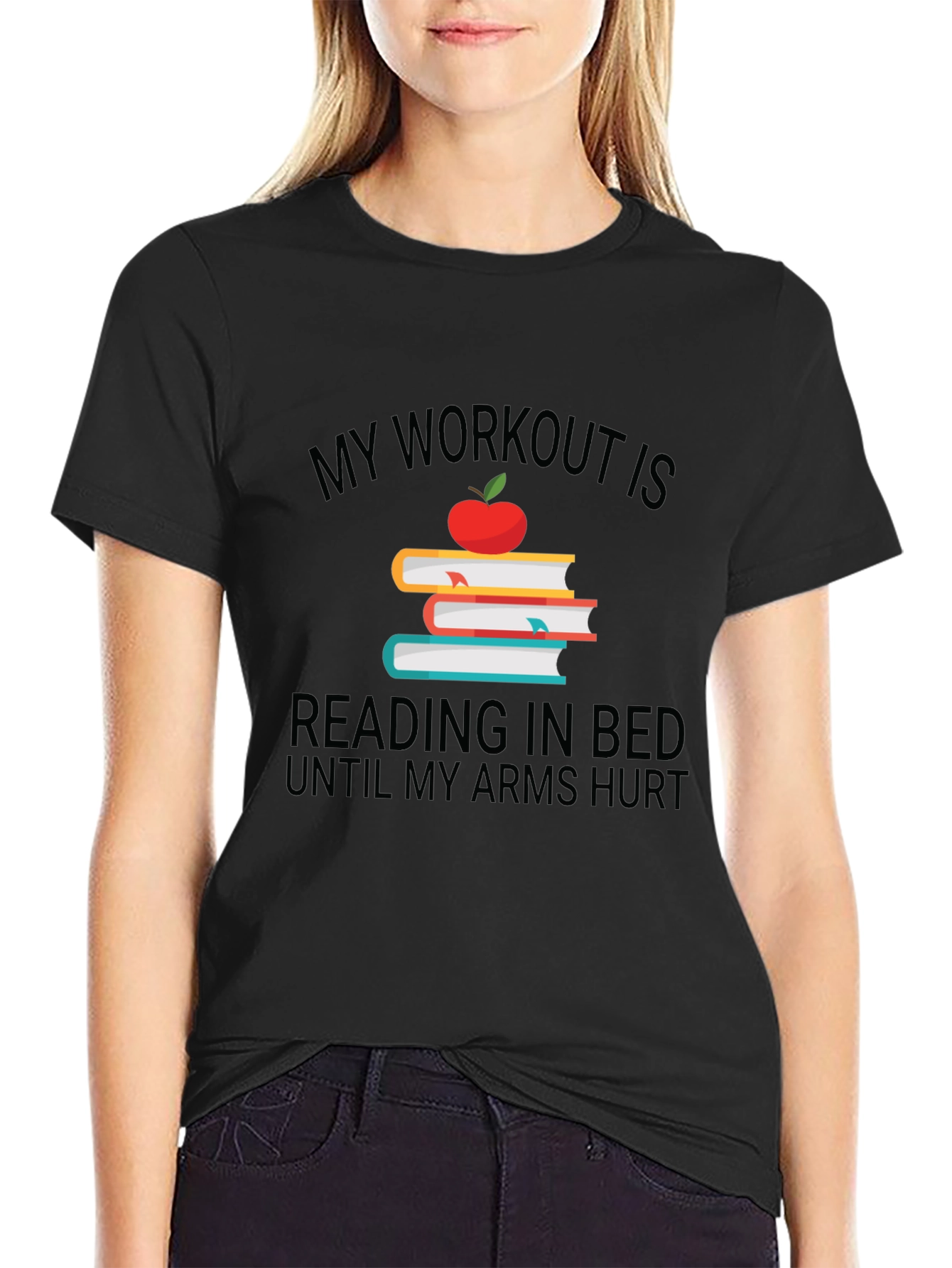 Funny Reading Workout T-Shirt for Book Lovers