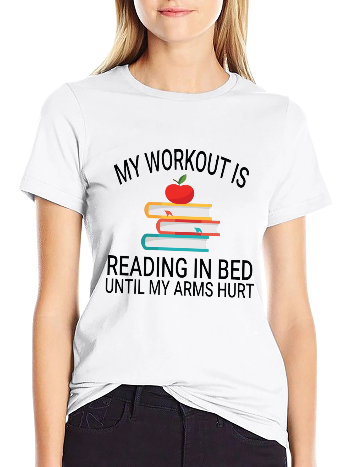 Funny Reading Workout T-Shirt for Book Lovers