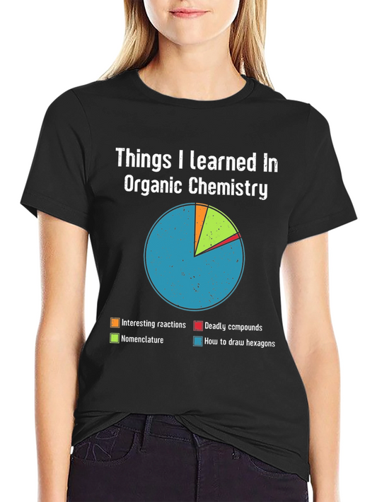 Organic Chemistry T-Shirt - Pie Chart Design