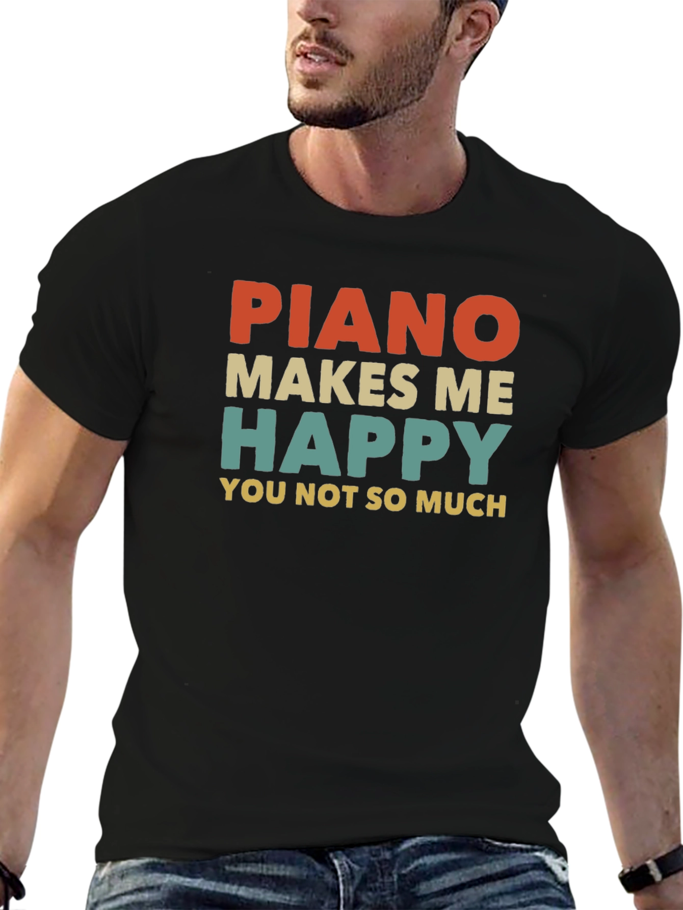 Piano Makes Me Happy T-Shirt