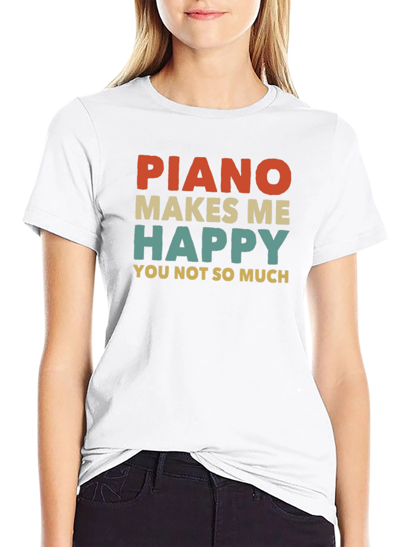 Piano Makes Me Happy T-Shirt