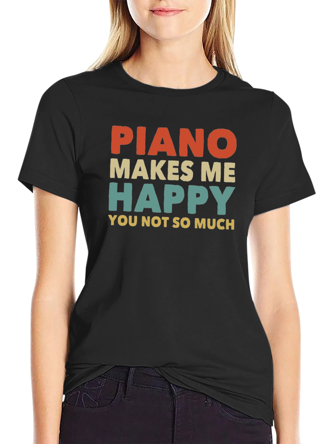 Piano Makes Me Happy T-Shirt