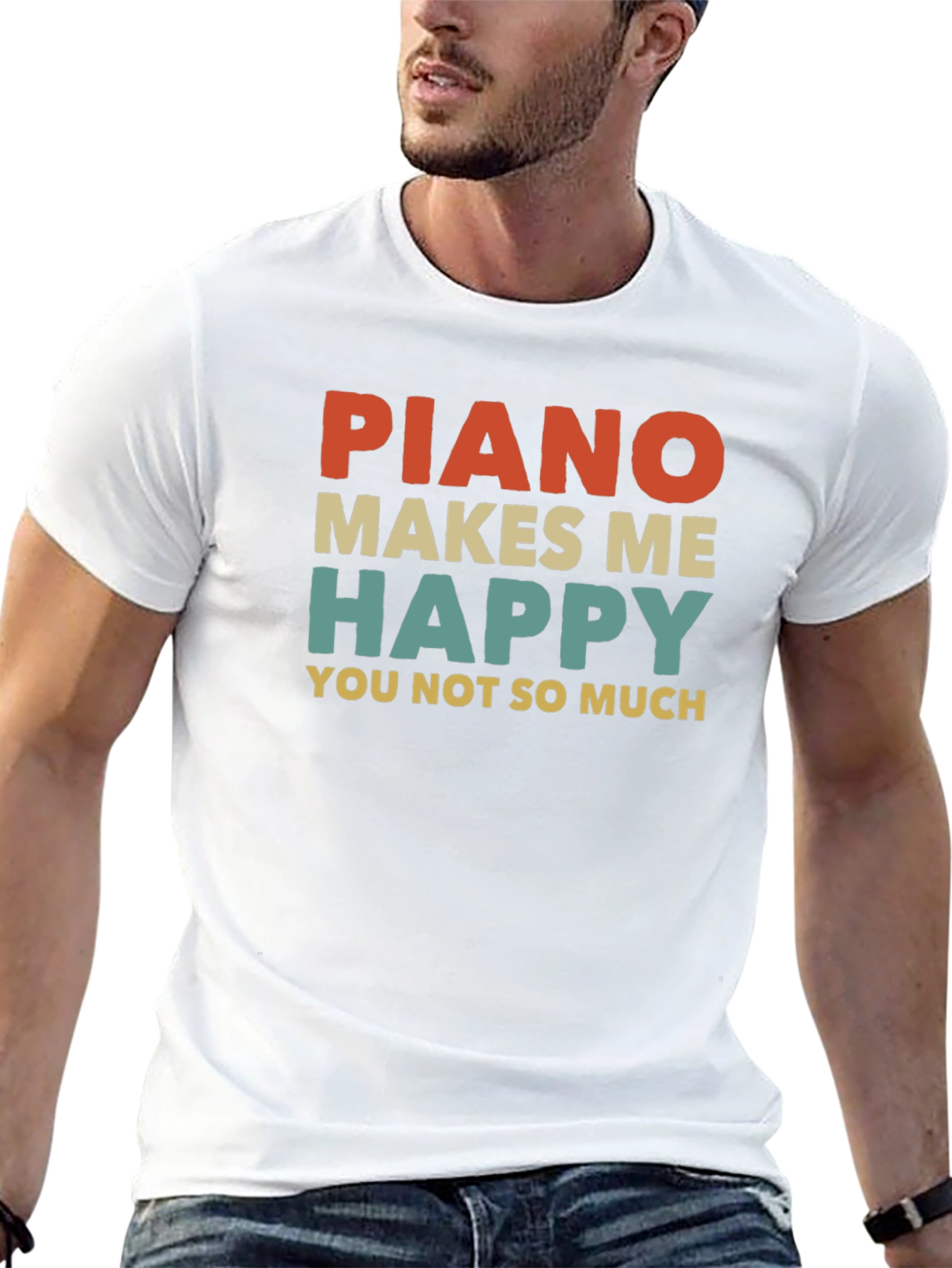 Piano Makes Me Happy T-Shirt