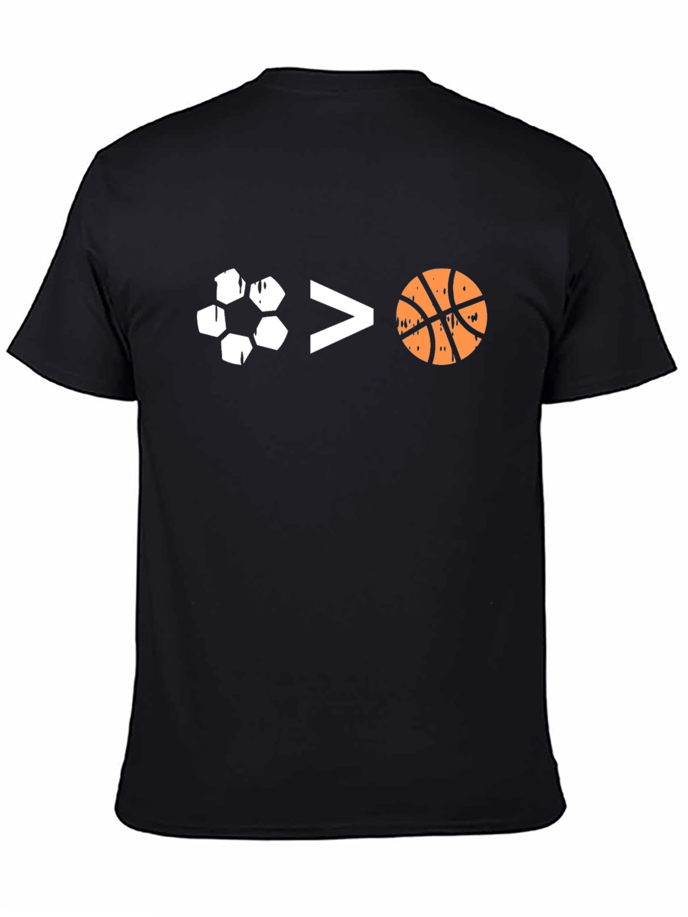Soccer > Basketball Graphic T-Shirt - Black