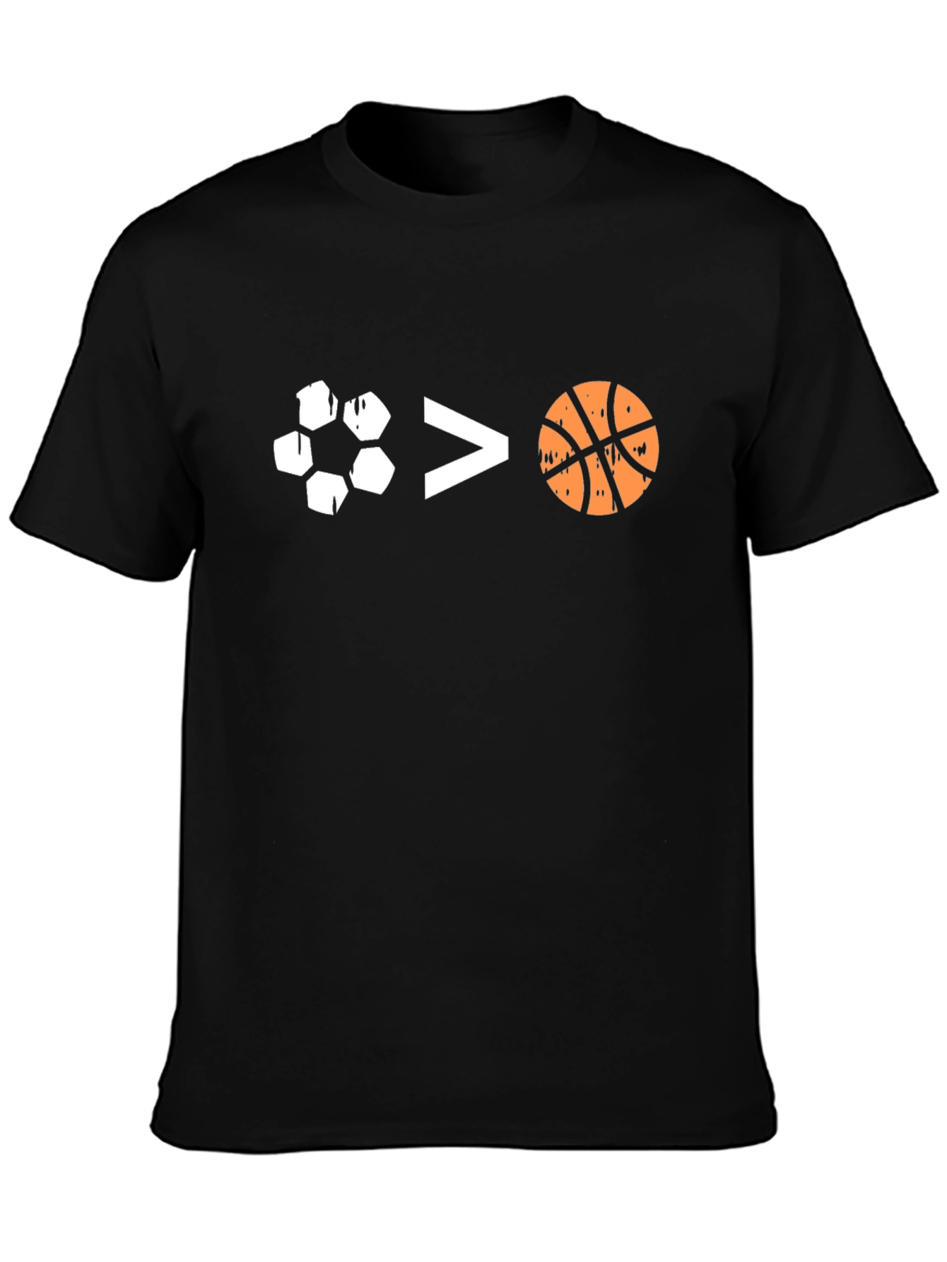 Soccer > Basketball Graphic T-Shirt - Black