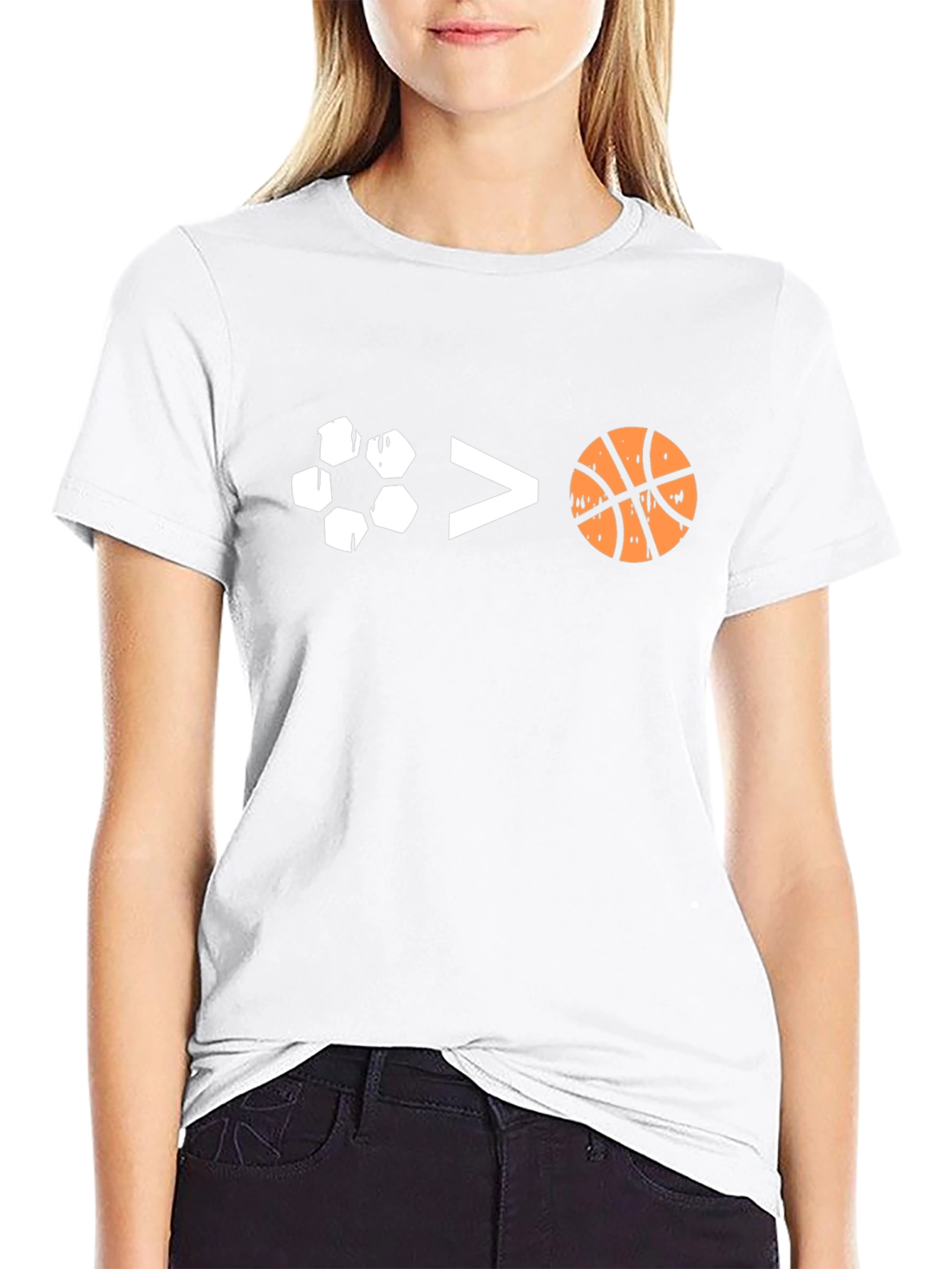 Soccer > Basketball Graphic T-Shirt - Black