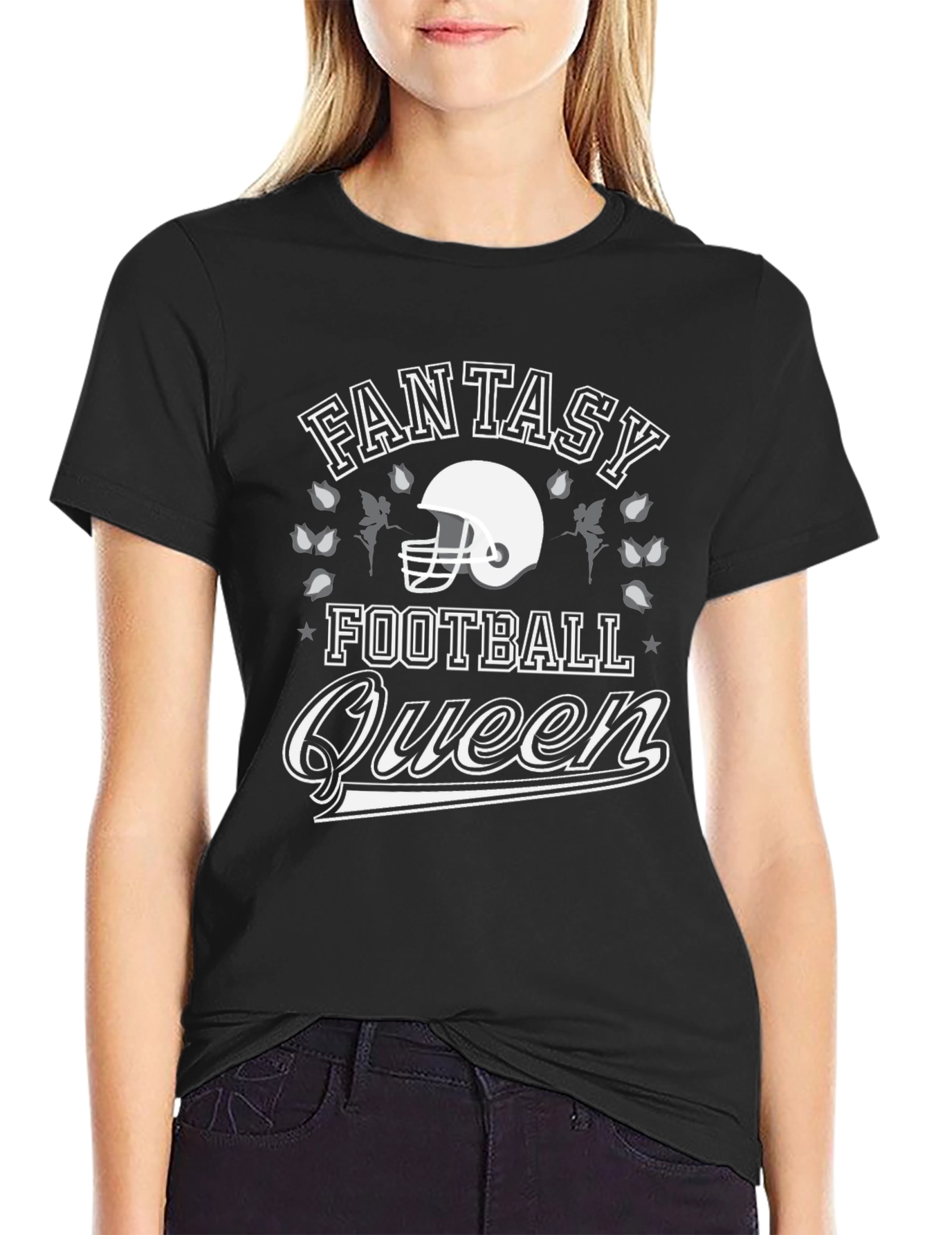 Fantasy Football Queen Graphic T-Shirt
