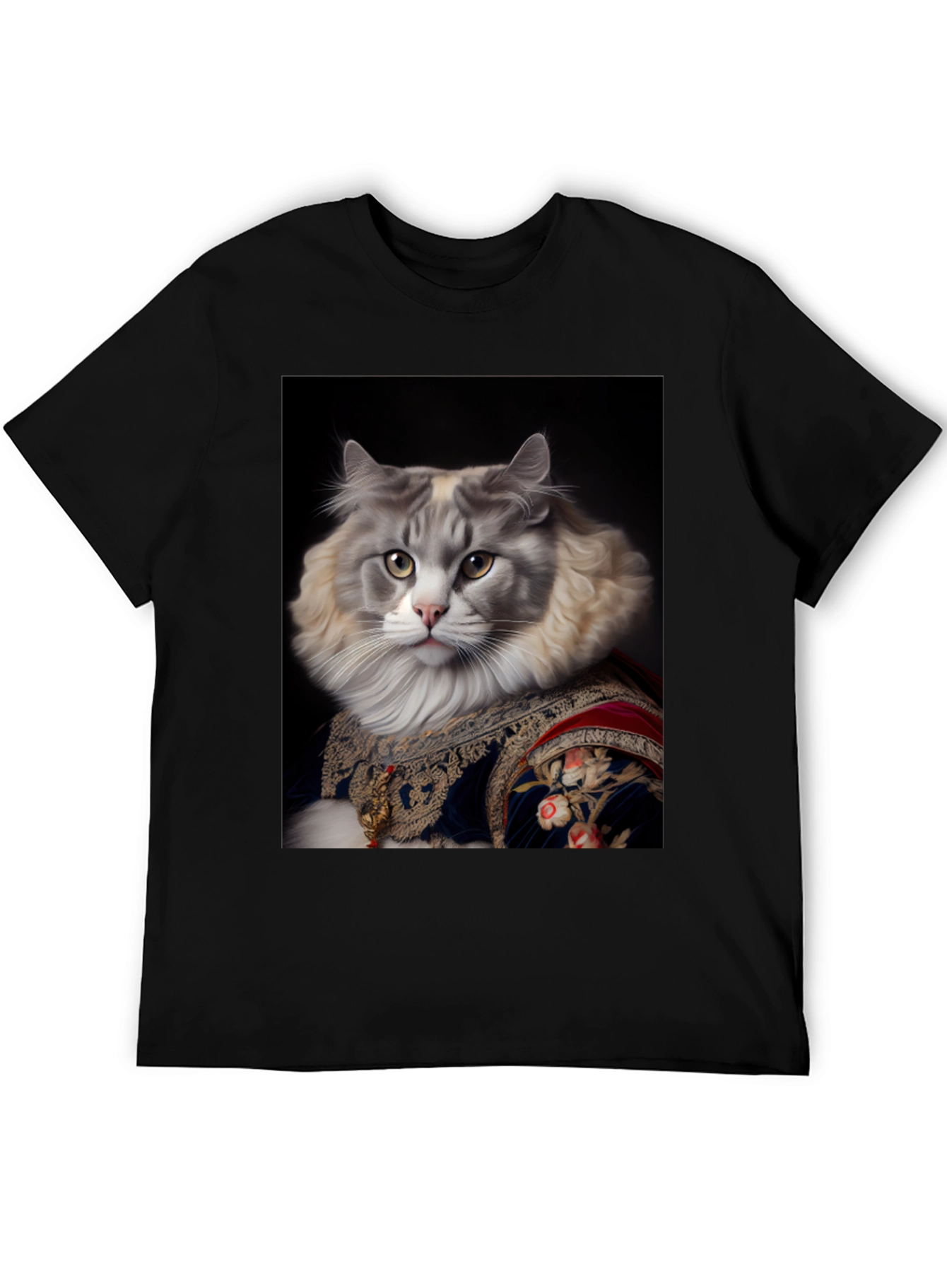 Regal Cat Portrait T-Shirt