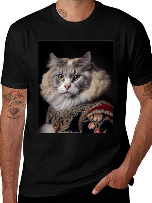 Regal Cat Portrait T-Shirt