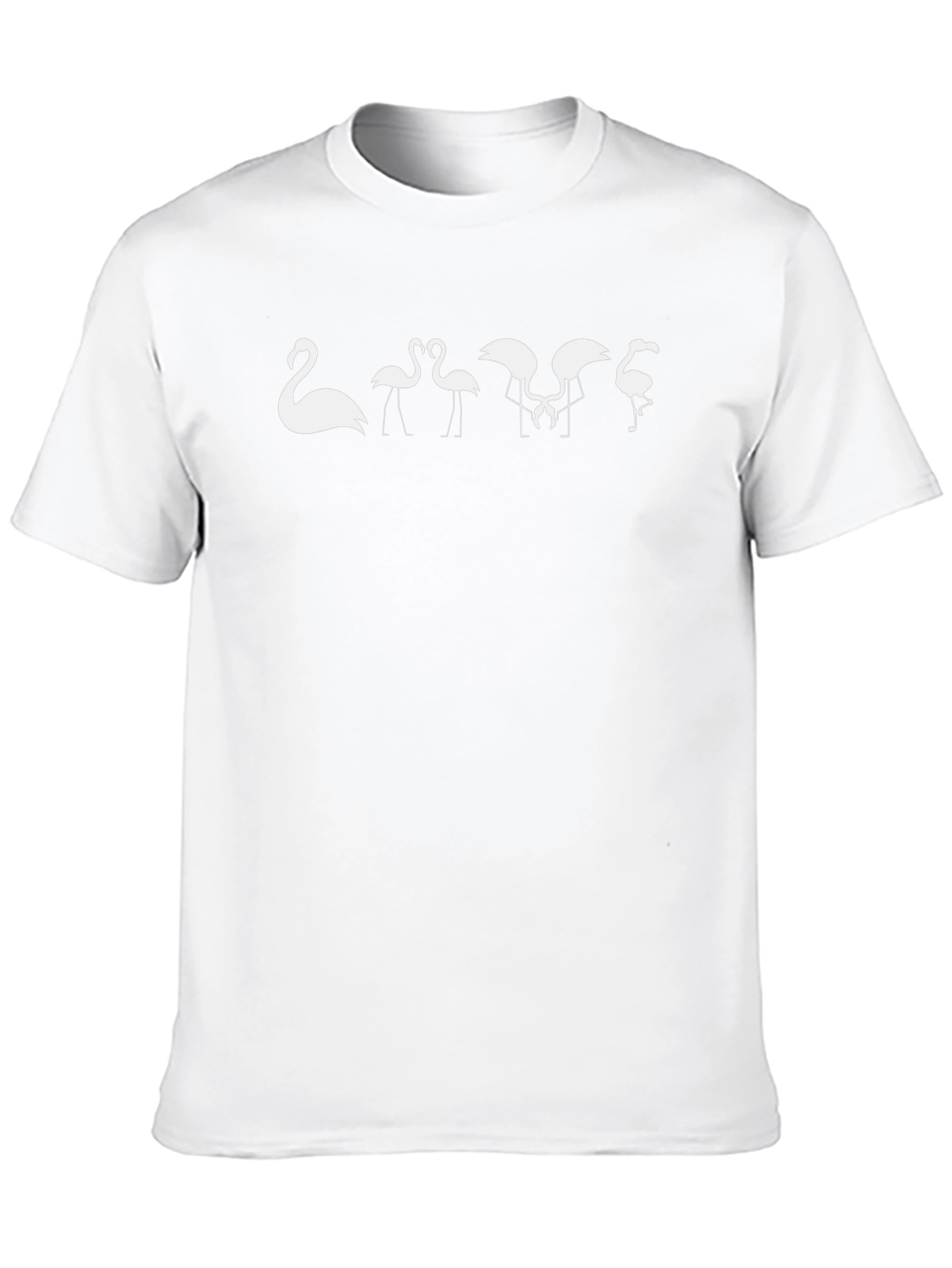 Flamingo Evolution Graphic Tee - Black Cotton Casual Shirt