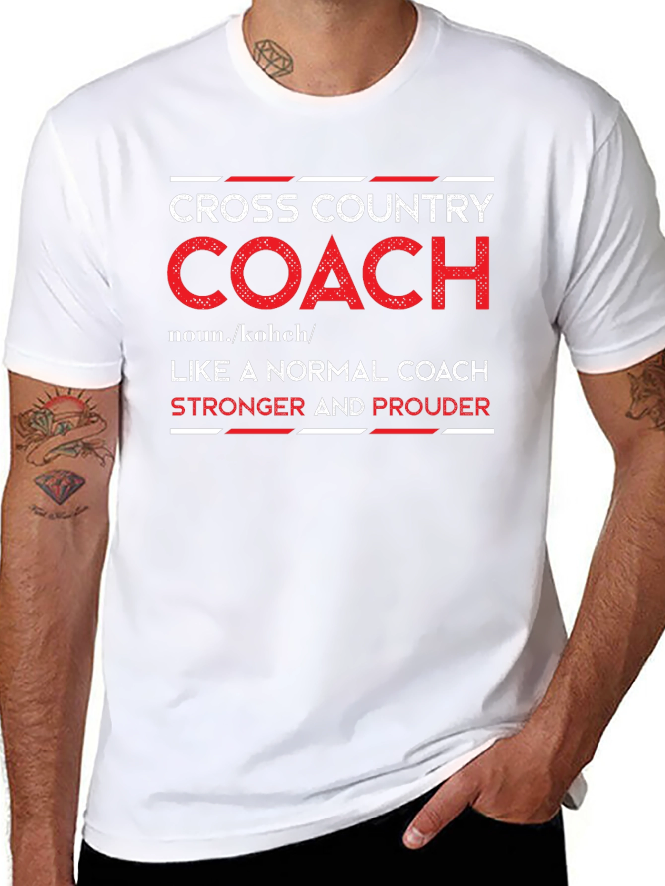 Cross Country Coach T-Shirt - Stronger and Prouder