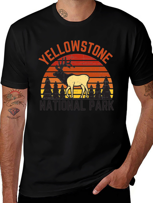 Yellowstone National Park Elk Graphic Tee