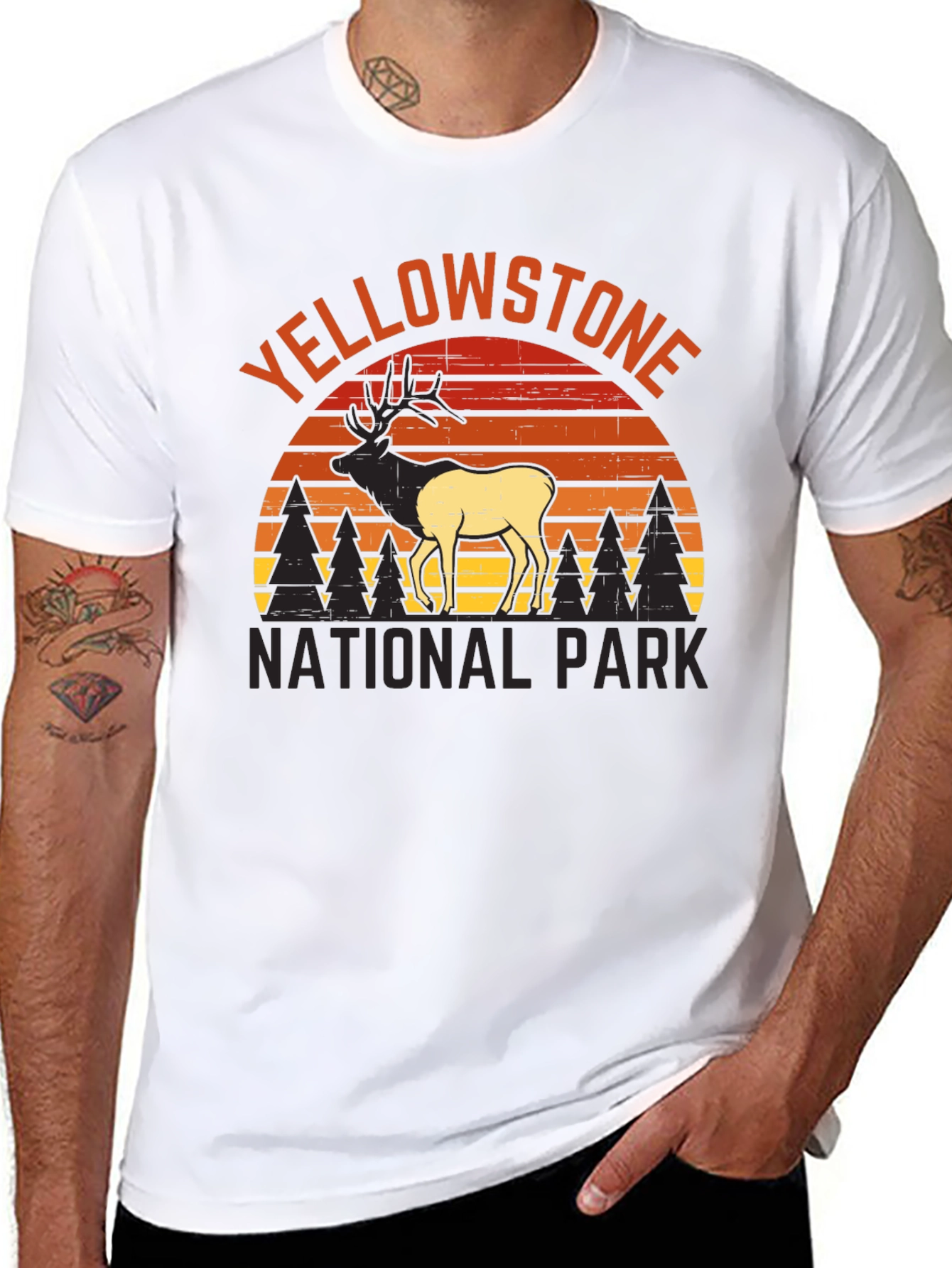 Yellowstone National Park Elk Graphic Tee