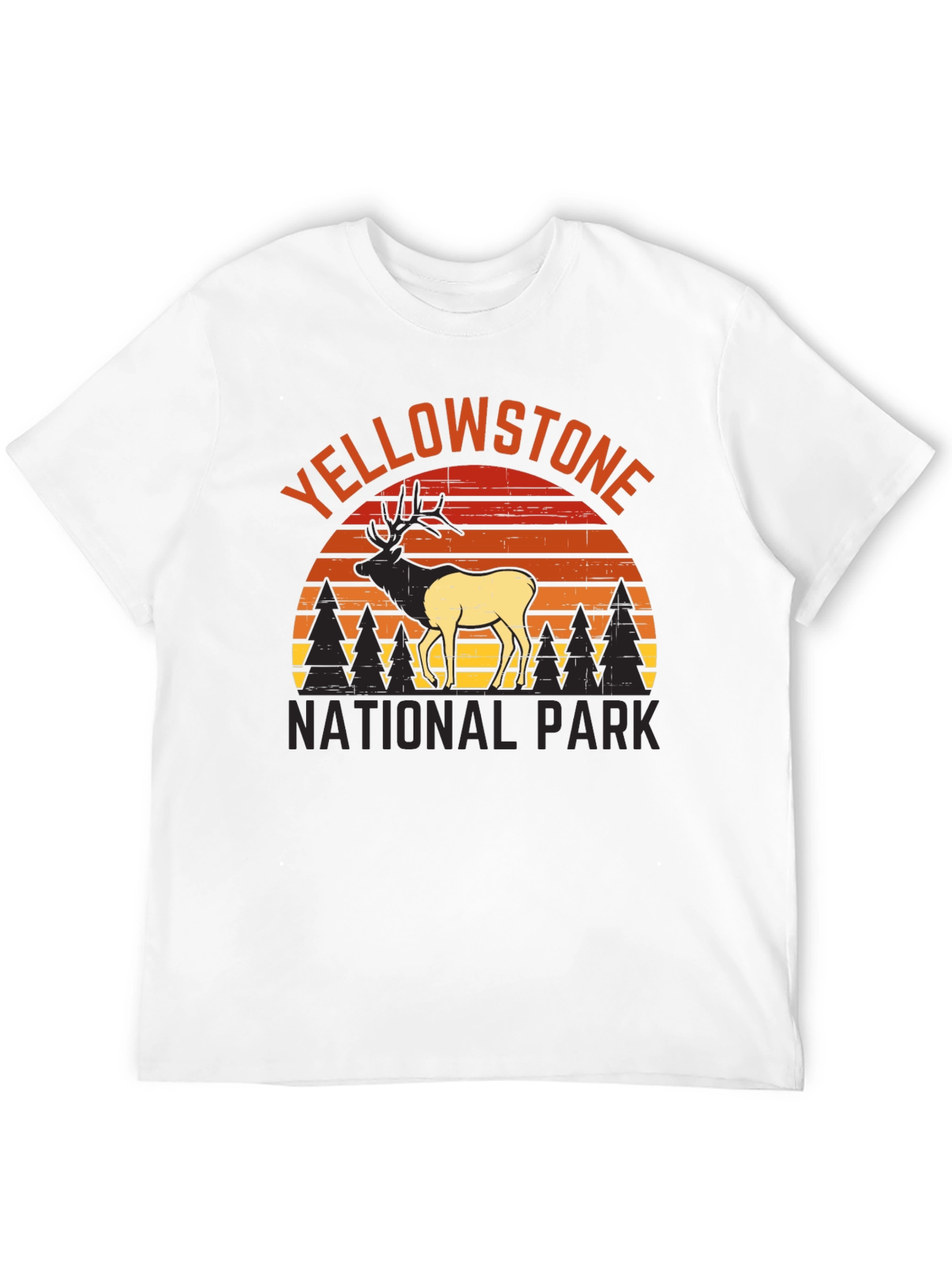 Yellowstone National Park Elk Graphic Tee