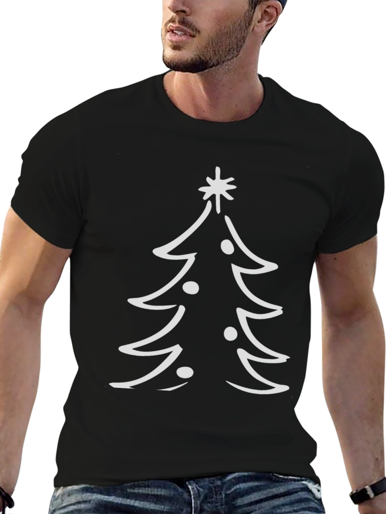 Christmas Tree Graphic Tee - Holiday Festive T-Shirt