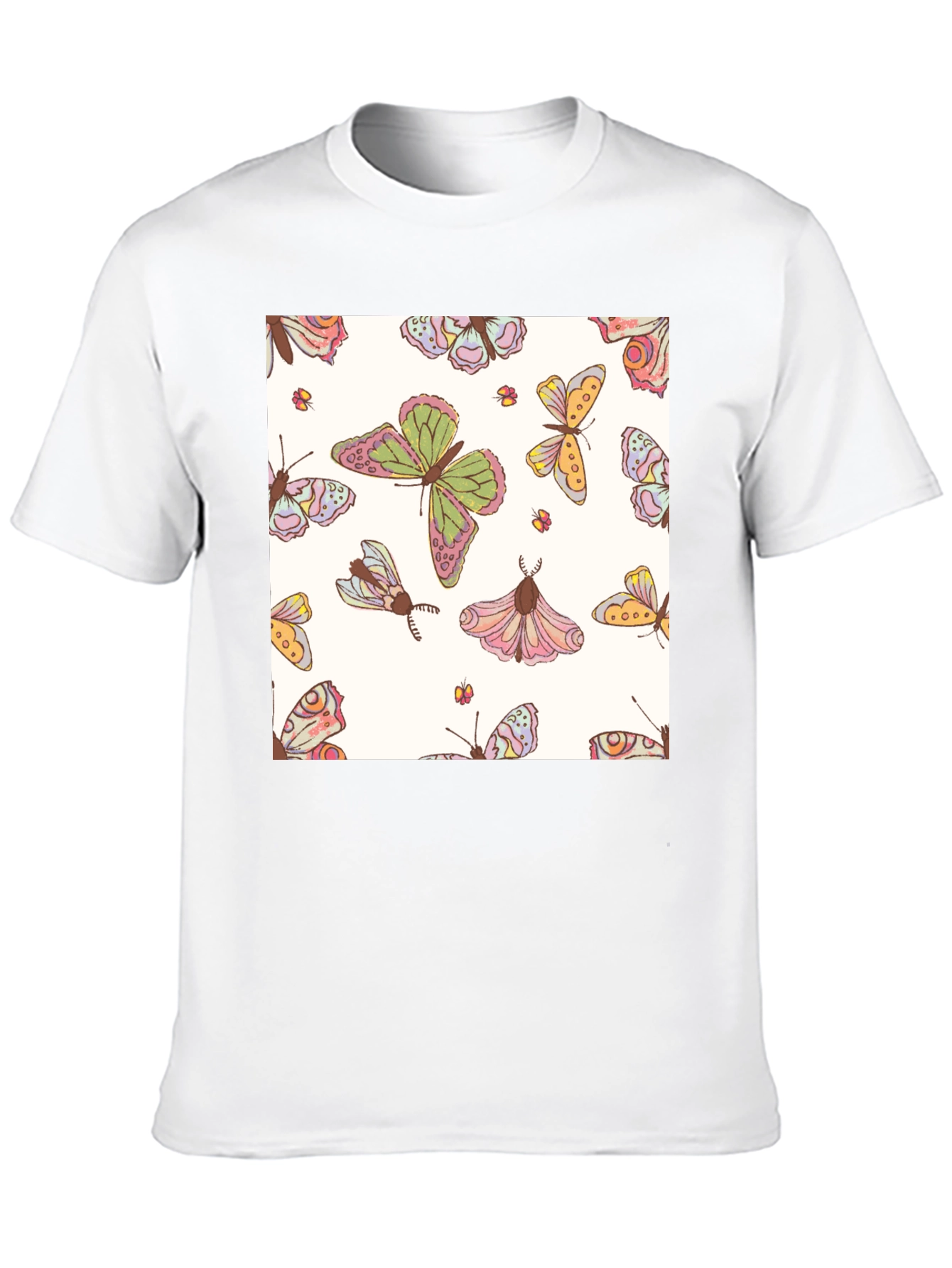 Butterfly Pattern Graphic Tee