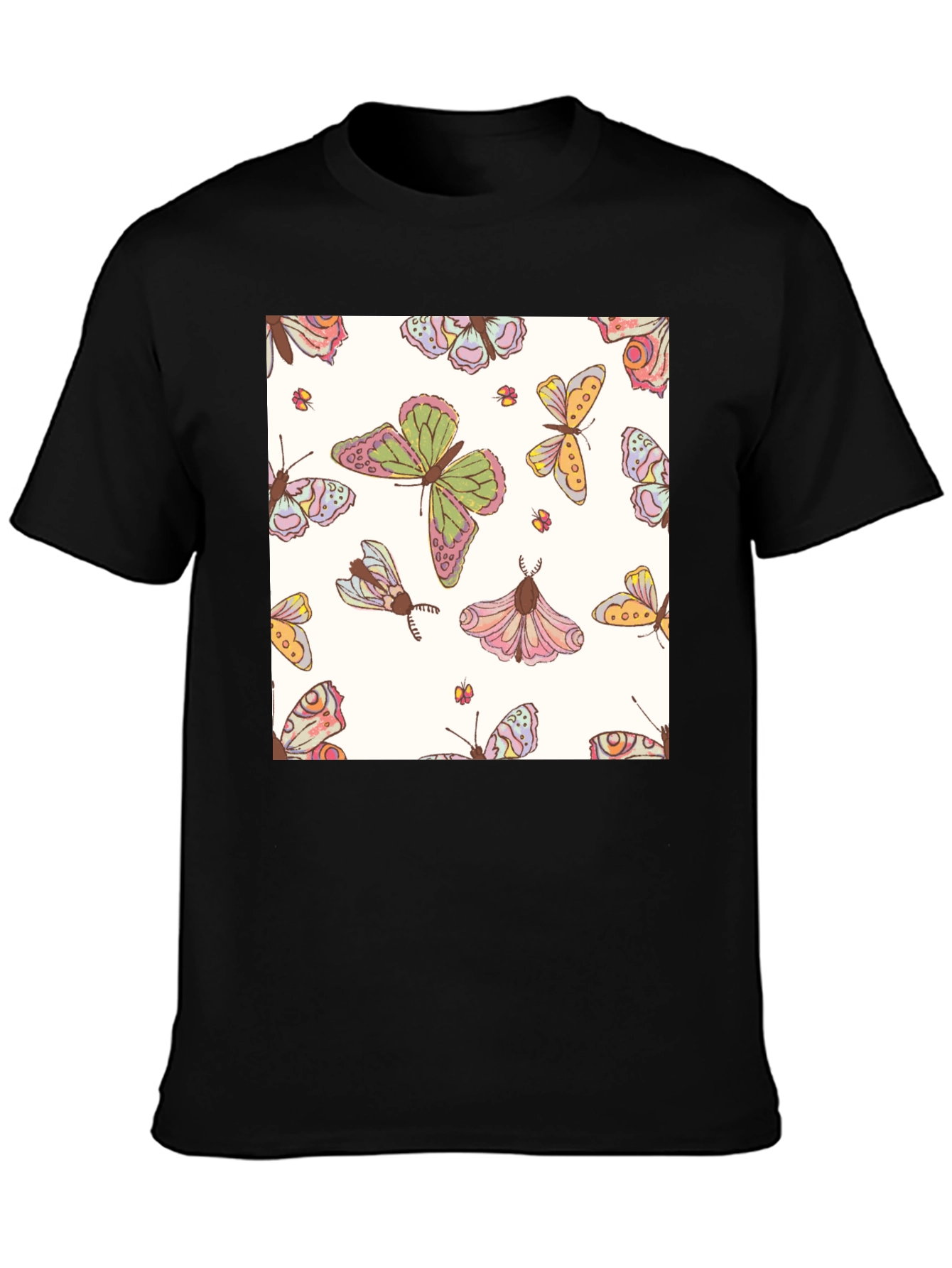 Butterfly Pattern Graphic Tee