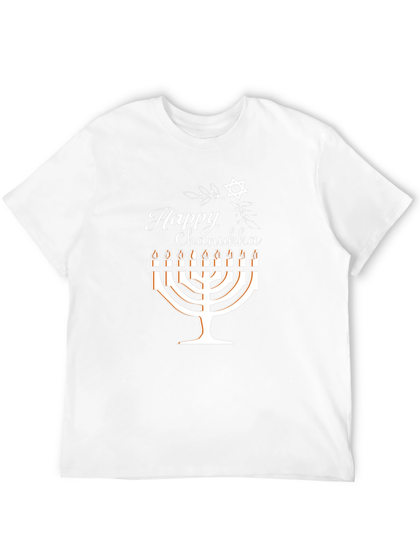 Happy Chanukah Menorah Graphic T-Shirt