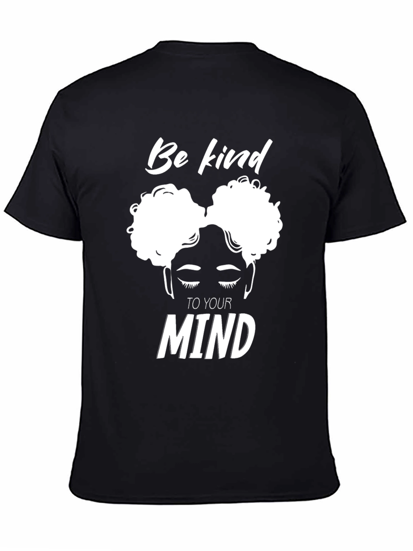 Be Kind to Your Mind Black Graphic T-Shirt
