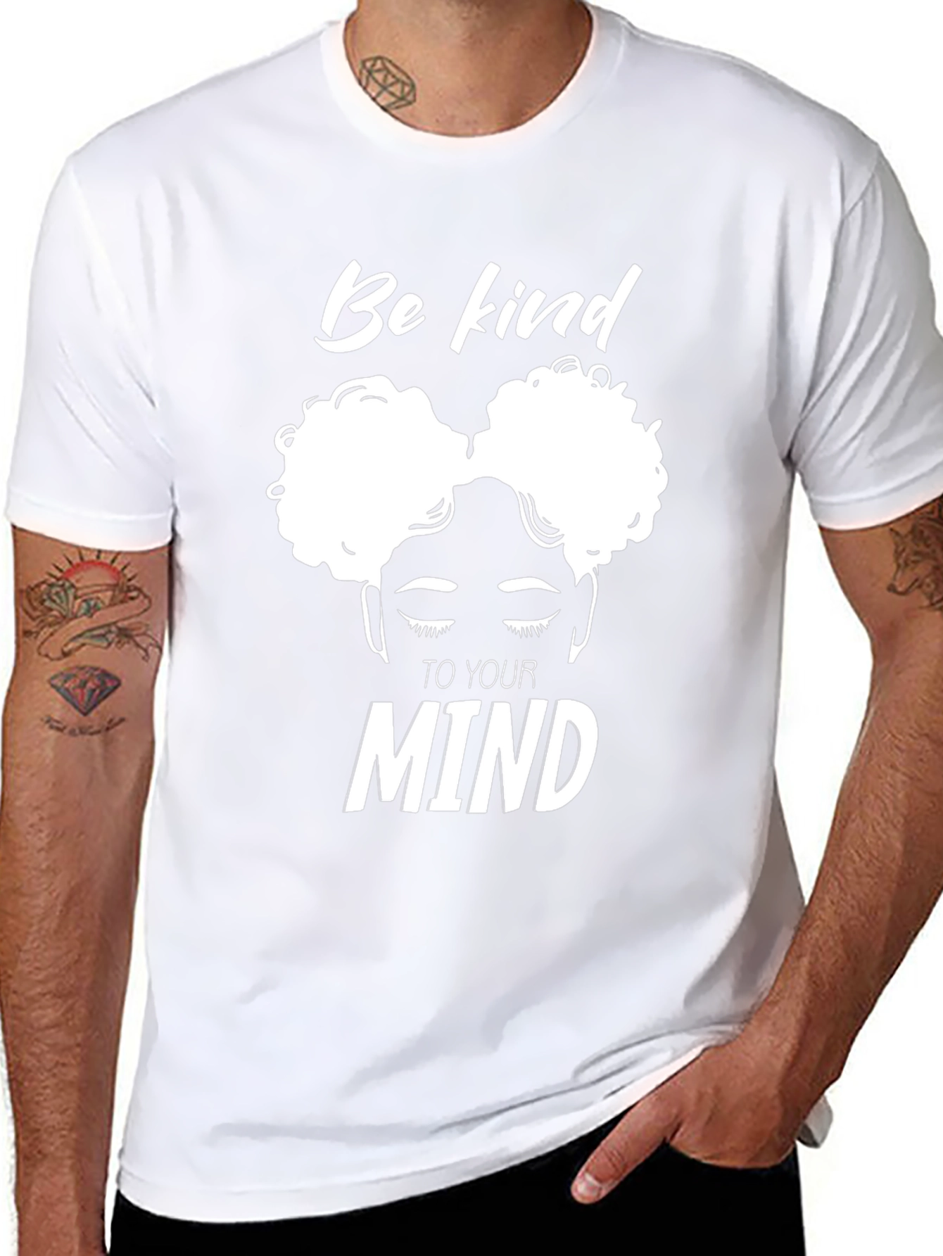 Be Kind to Your Mind Black Graphic T-Shirt