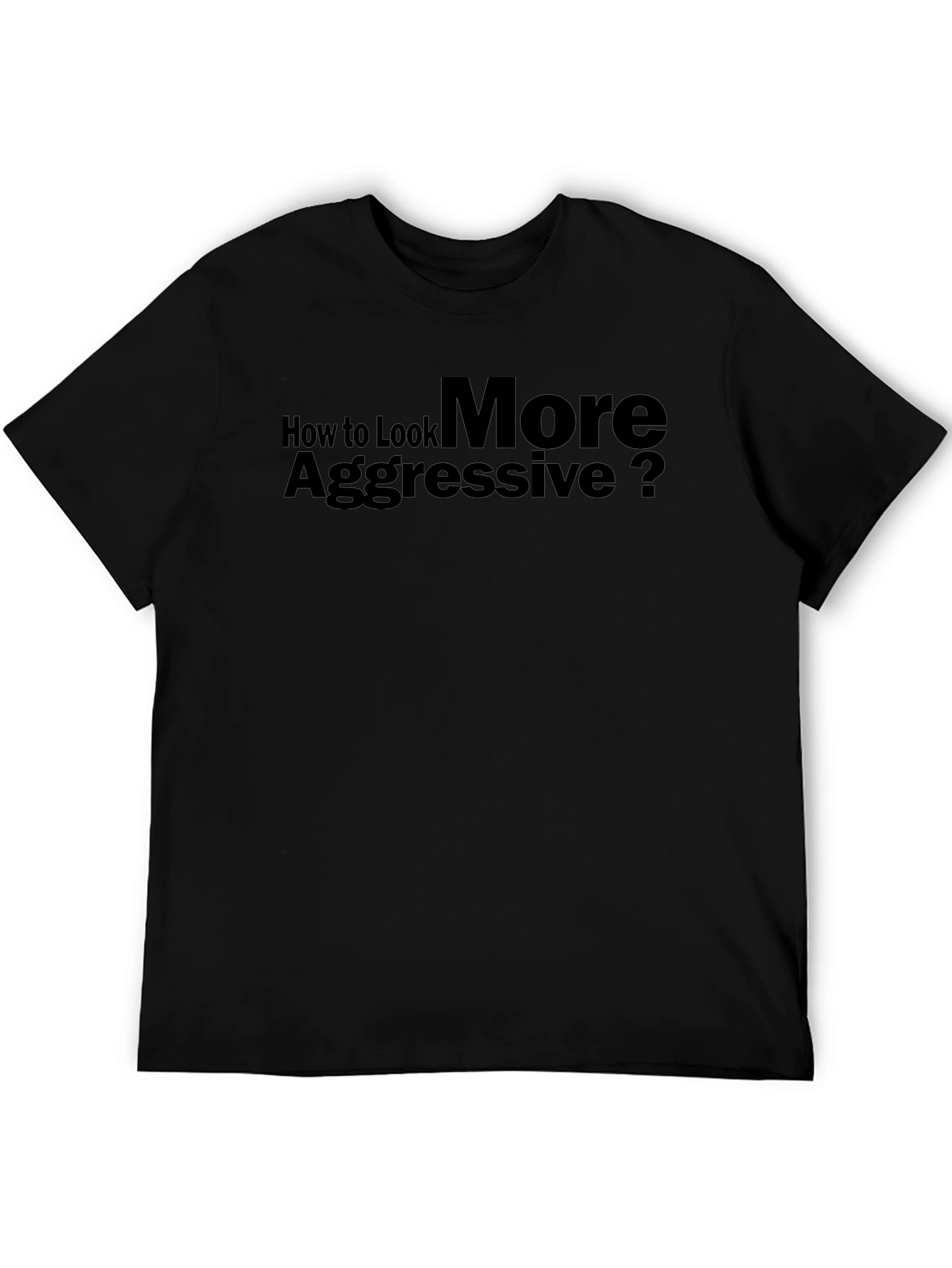 Aggressive Look T-Shirt: Bold Statement Tee