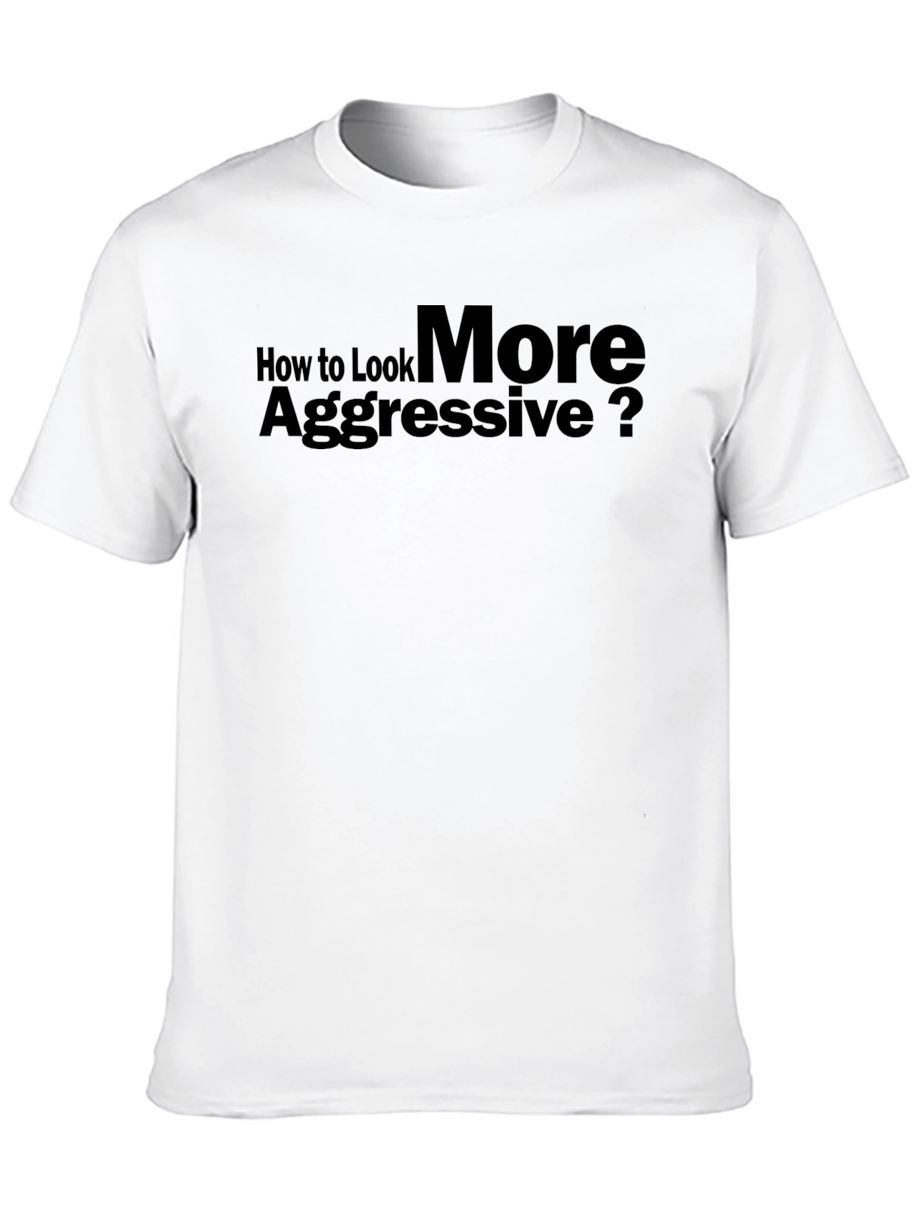 Aggressive Look T-Shirt: Bold Statement Tee