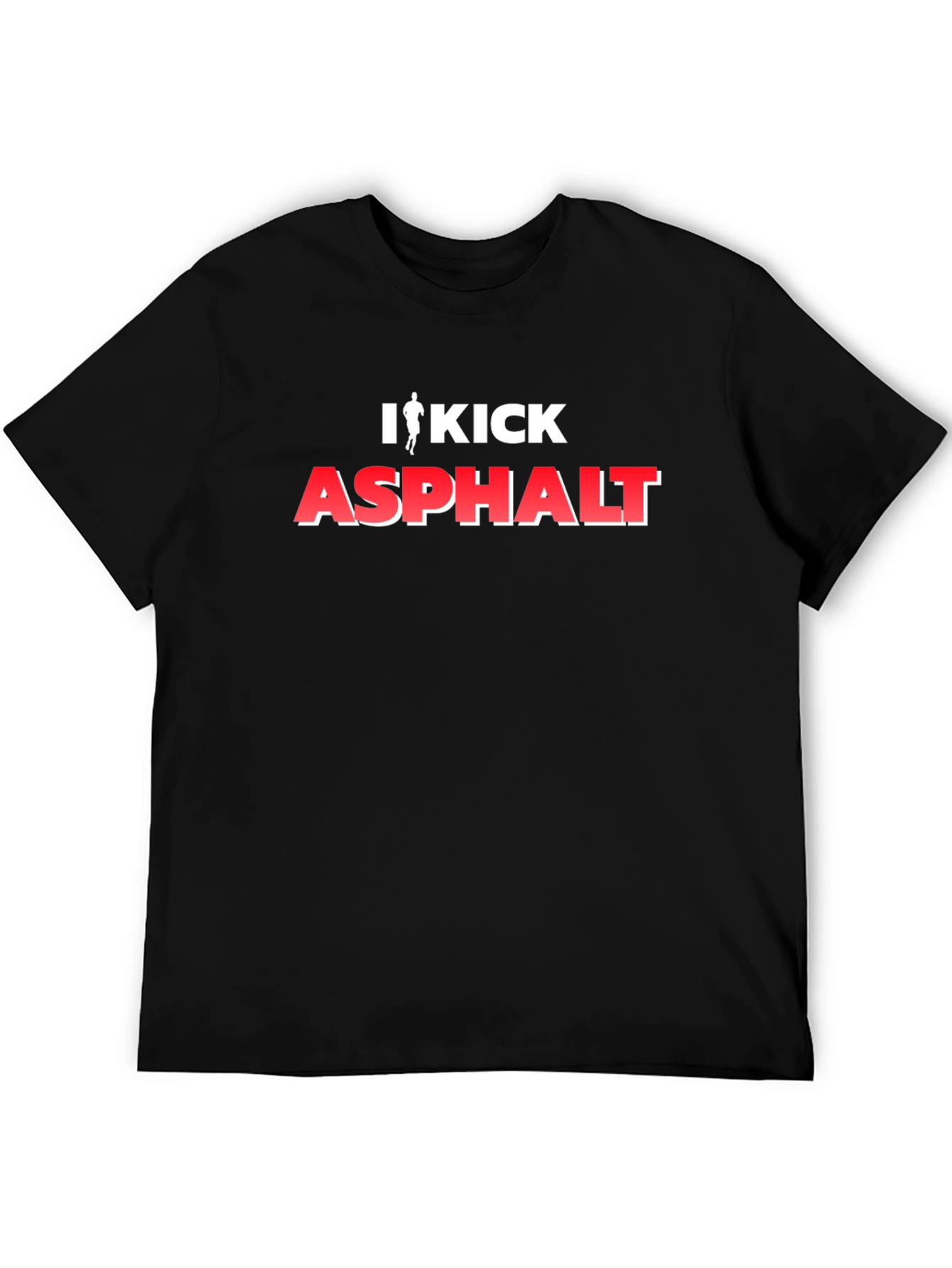I Kick Asphalt Graphic T-Shirt - Black
