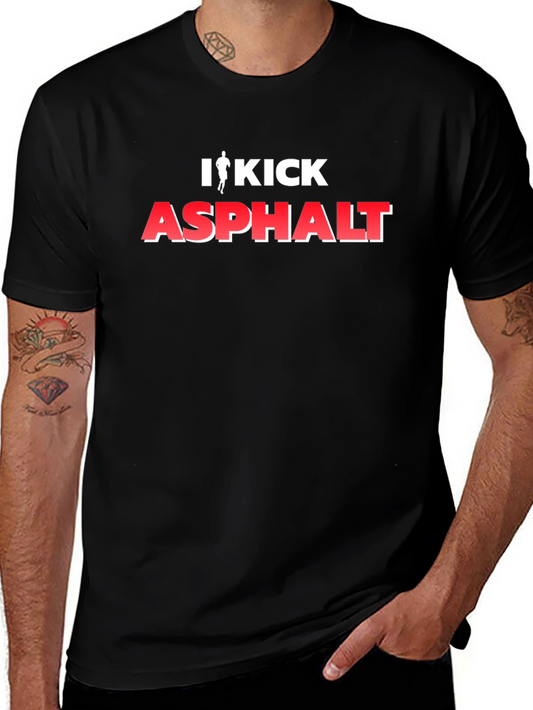 I Kick Asphalt Graphic T-Shirt - Black