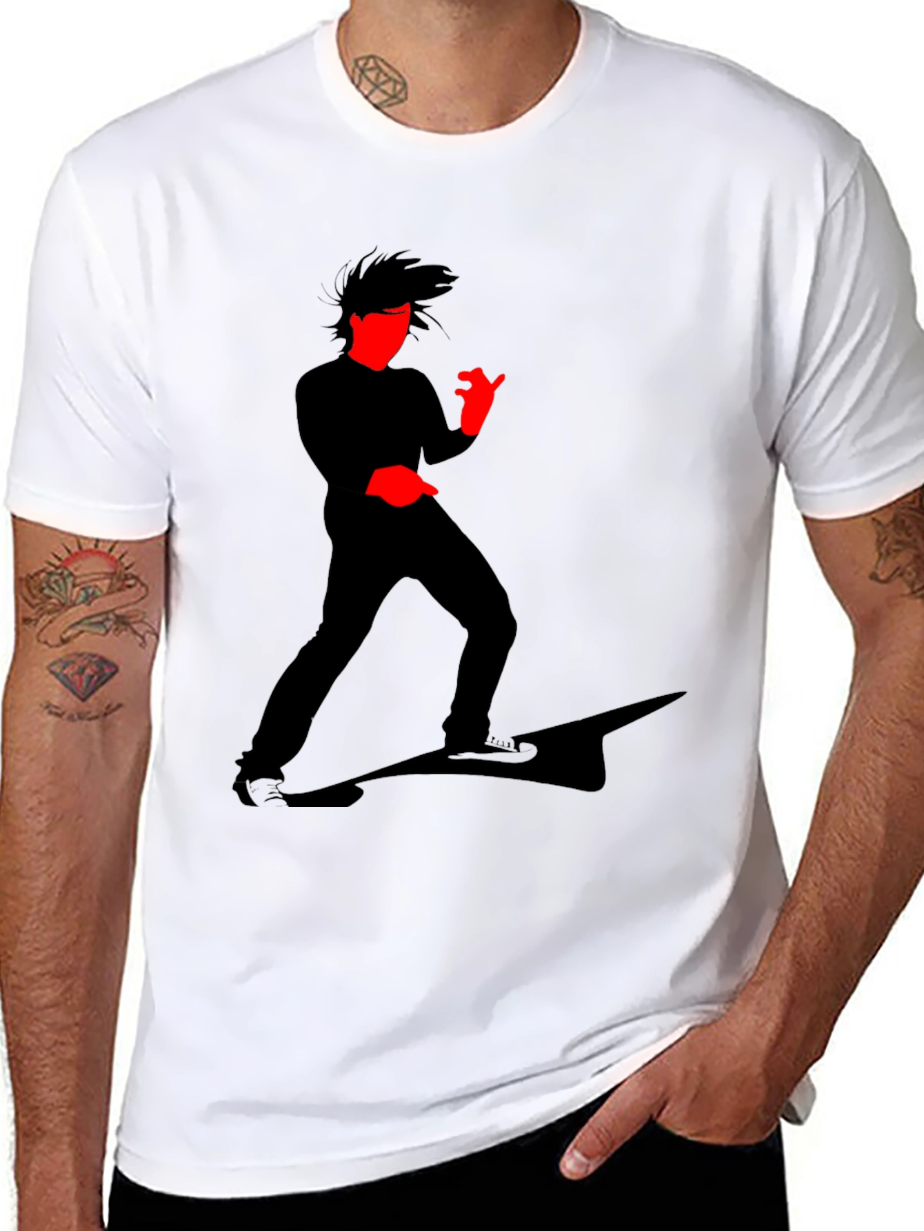 Cool Graphic T-Shirt - Striking Silhouette Design