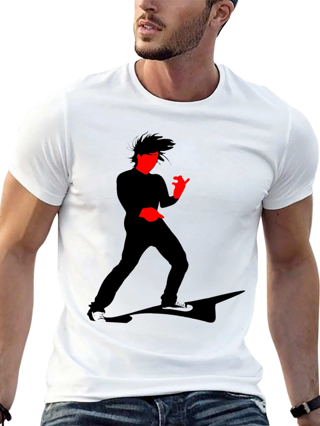 Cool Graphic T-Shirt - Striking Silhouette Design