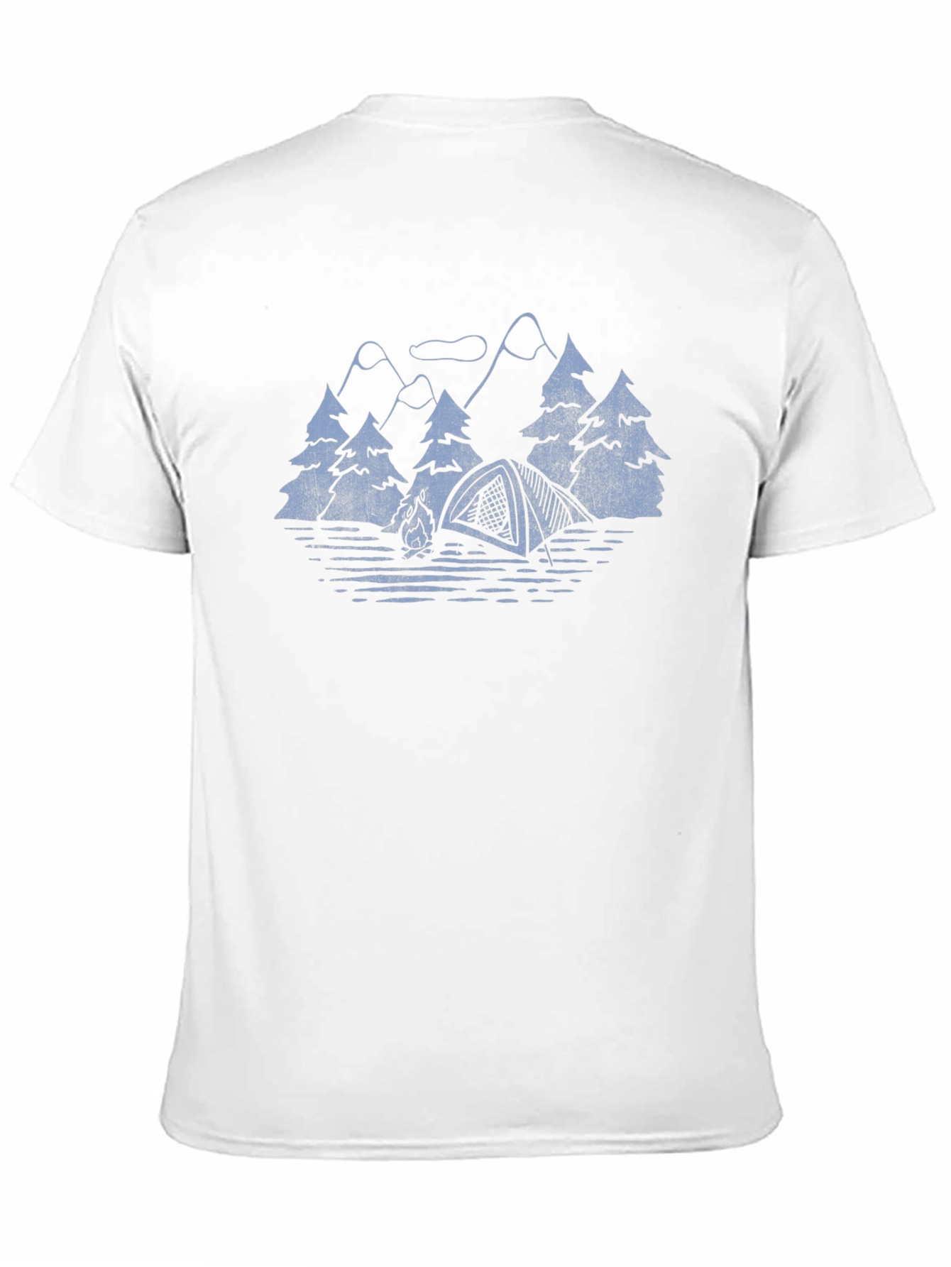 Camping Scene Graphic T-Shirt