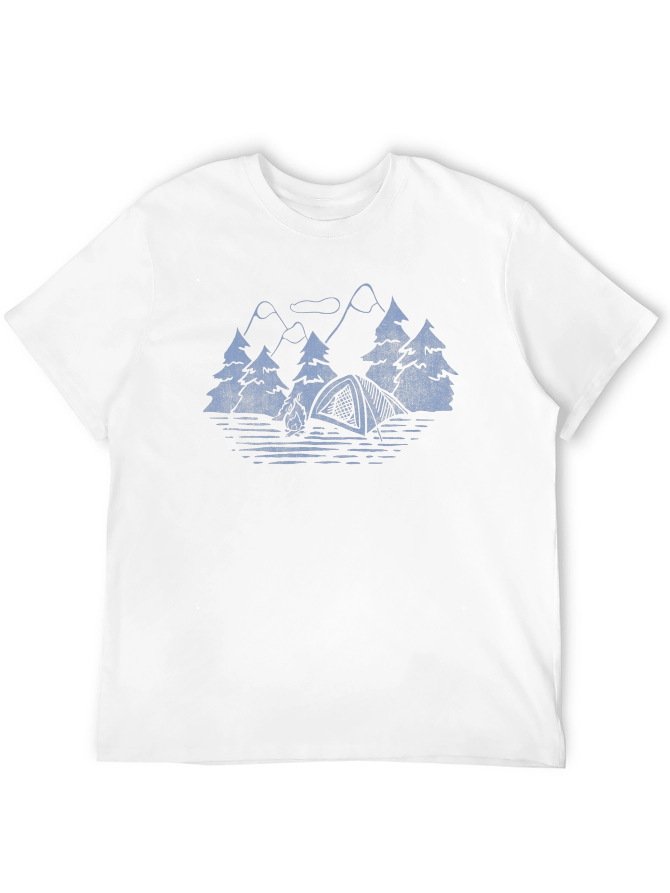 Camping Scene Graphic T-Shirt