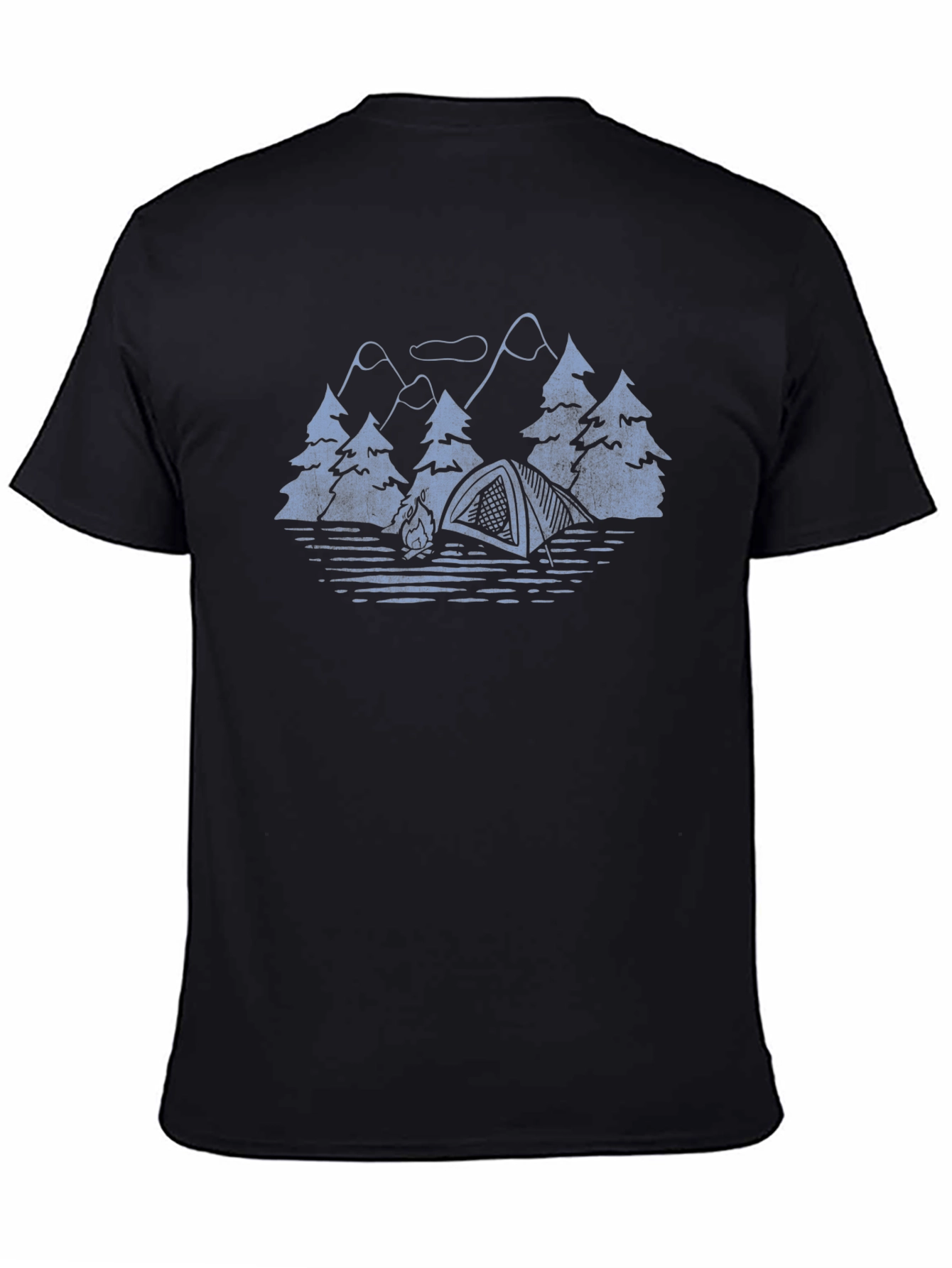 Camping Scene Graphic T-Shirt