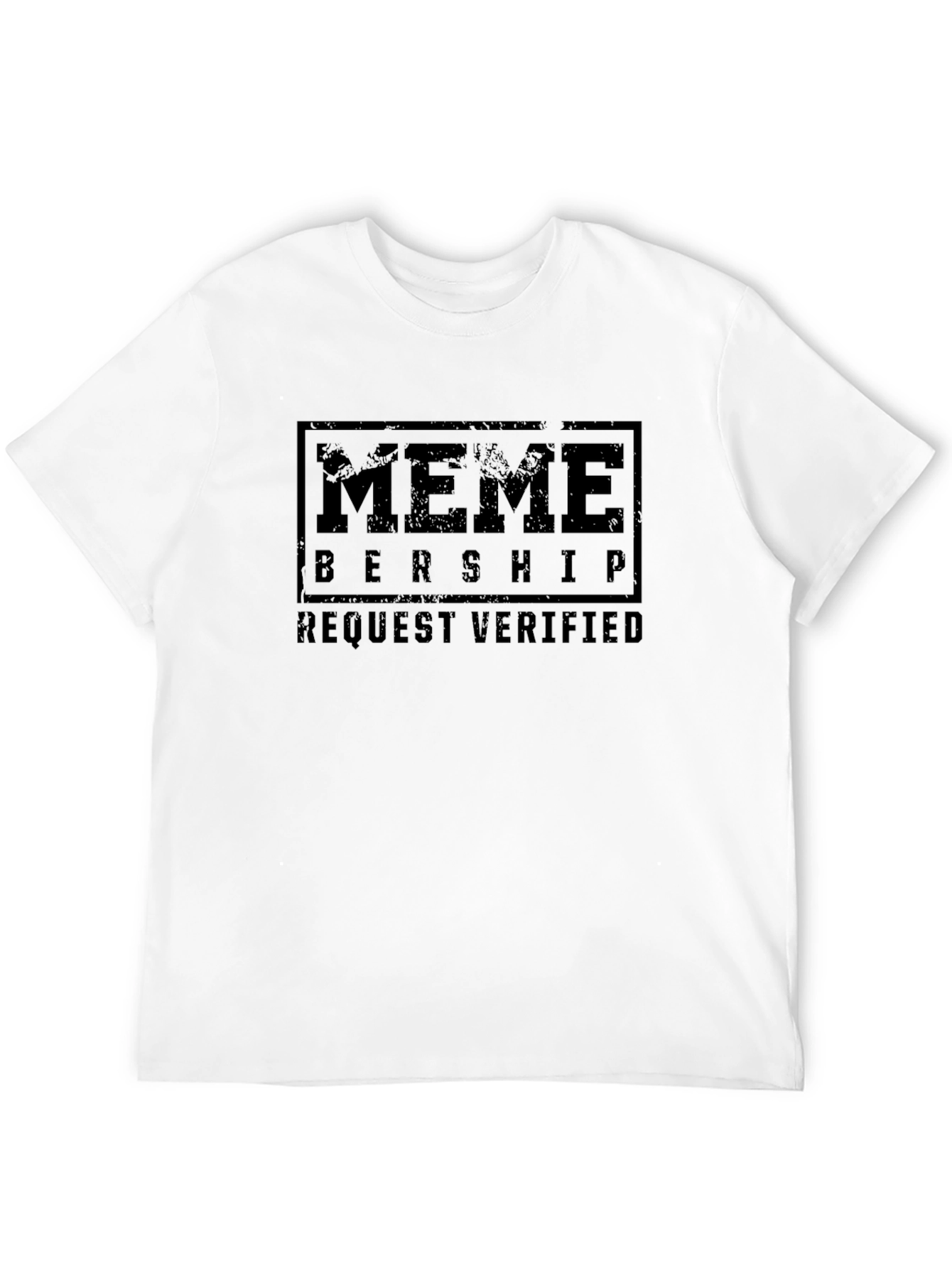 Meme Membership Verified Black Graphic Tee