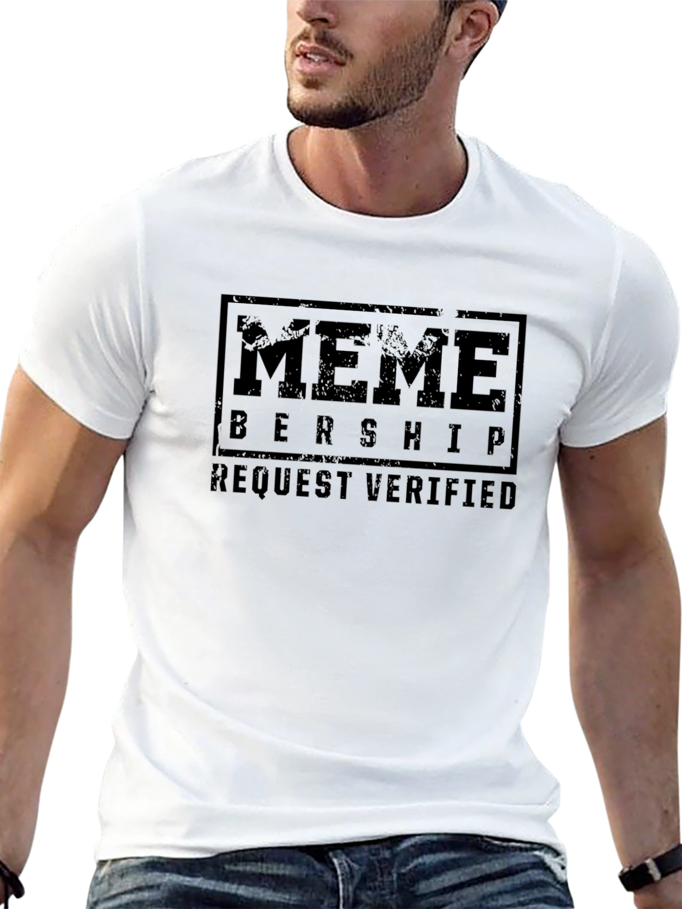 Meme Membership Verified Black Graphic Tee