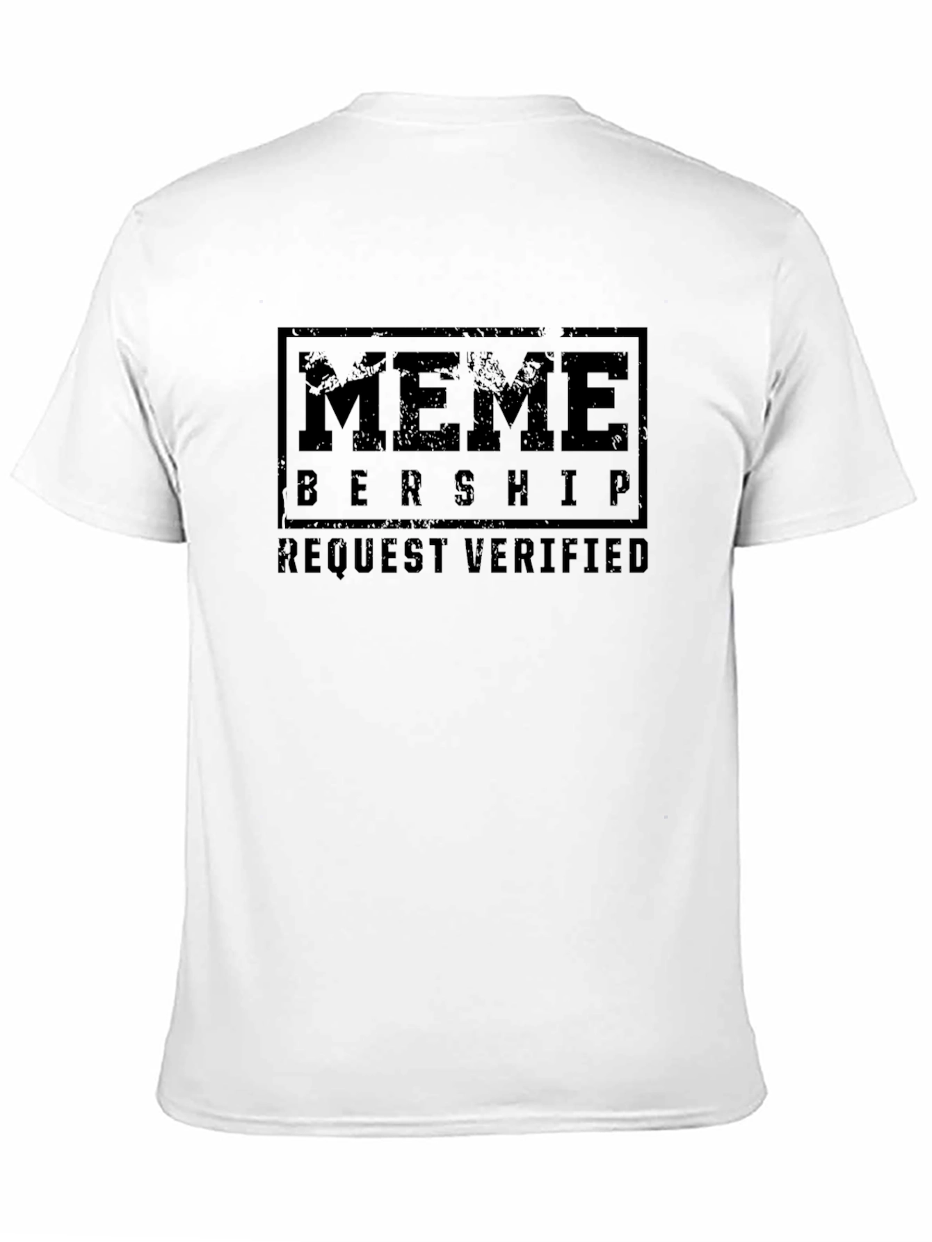 Meme Membership Verified Black Graphic Tee