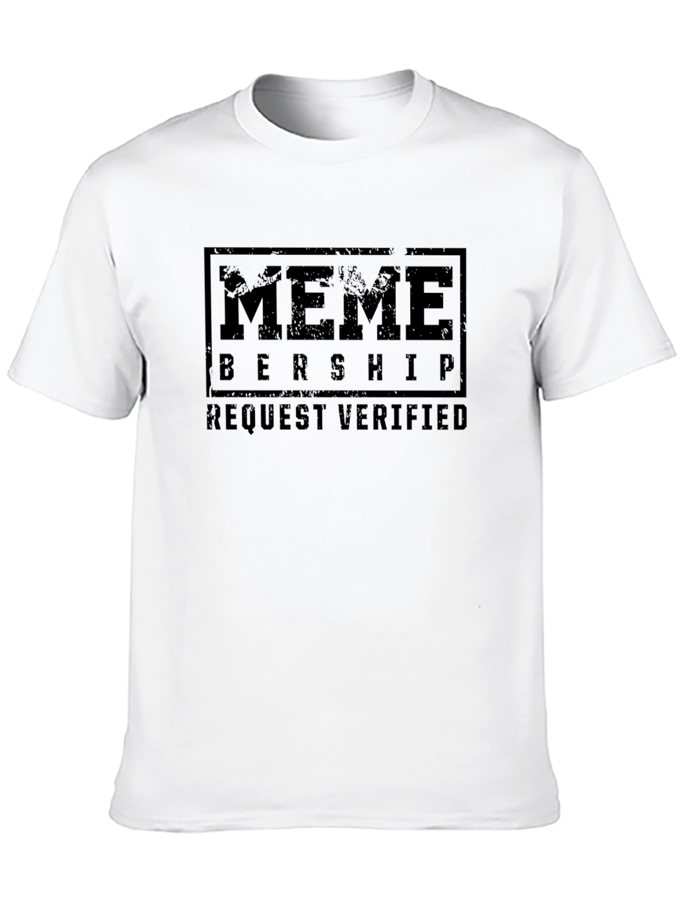 Meme Membership Verified Black Graphic Tee