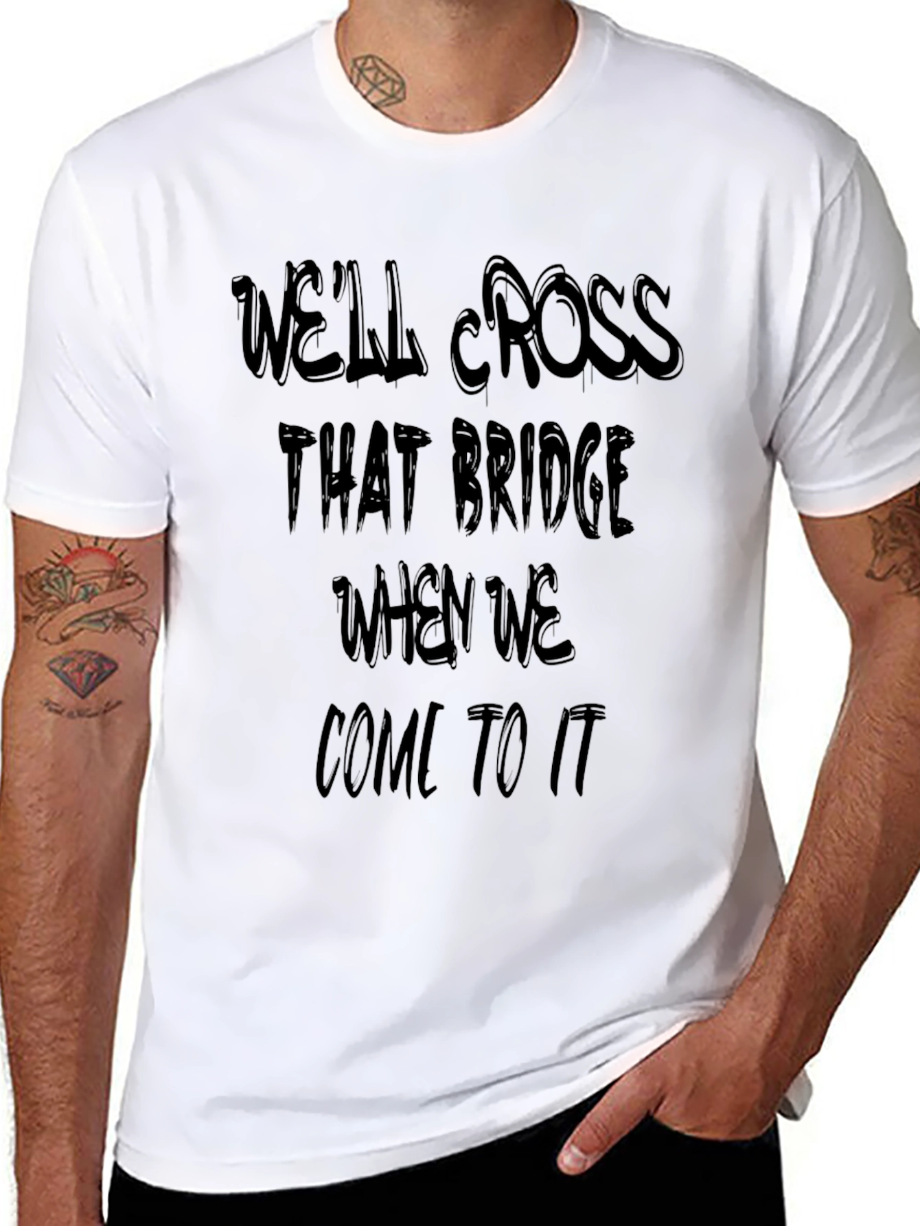 Well Cross That Bridge Graphic Tee