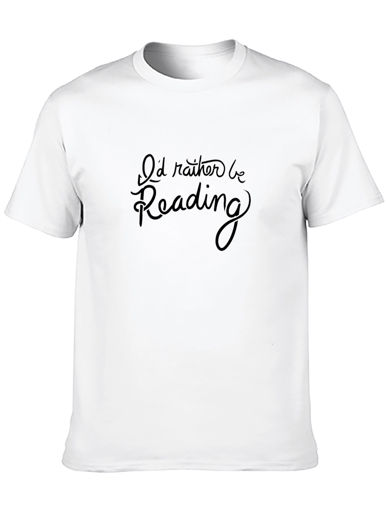 Id Rather Be Reading Black T-Shirt