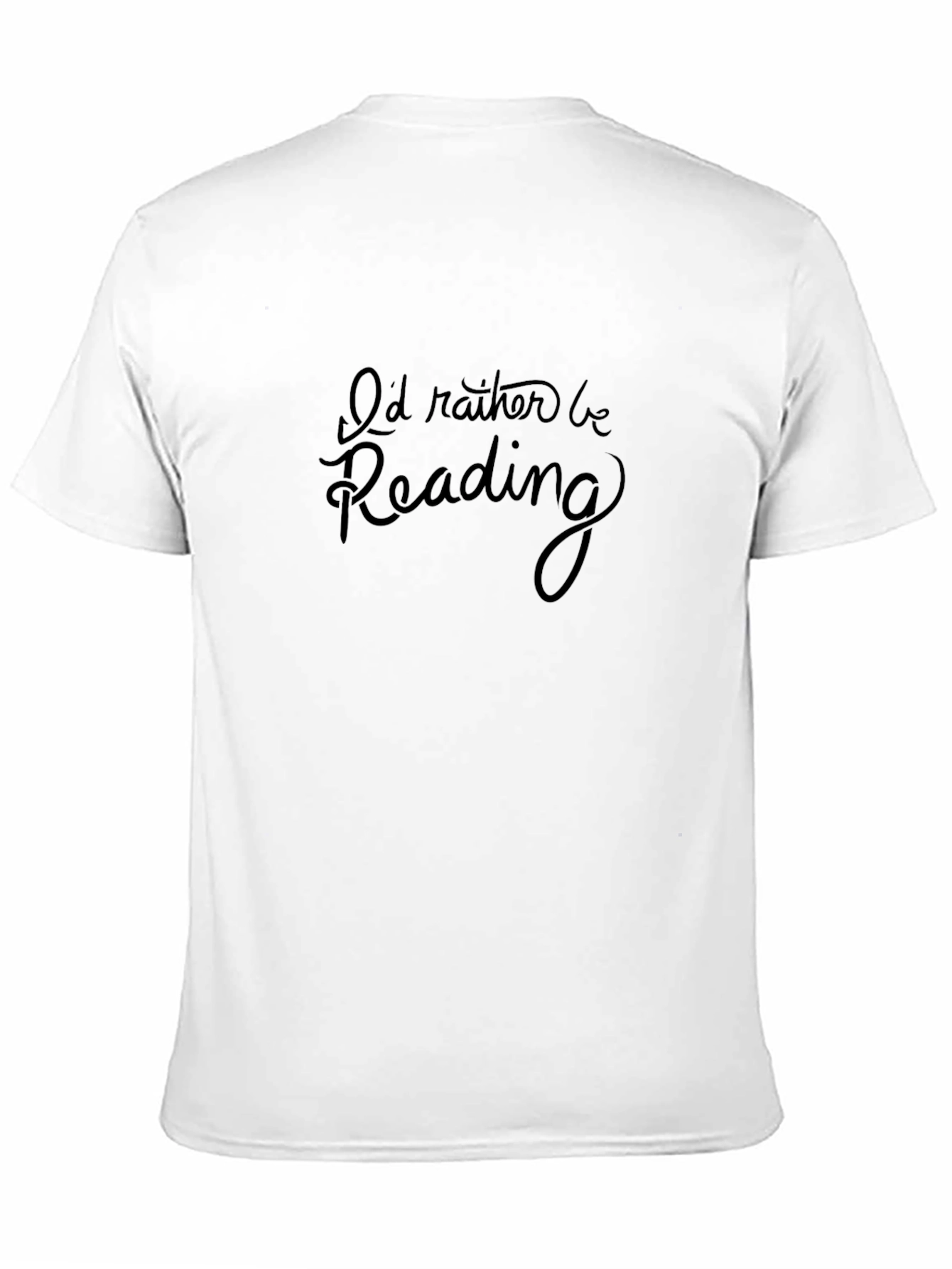 Id Rather Be Reading Black T-Shirt