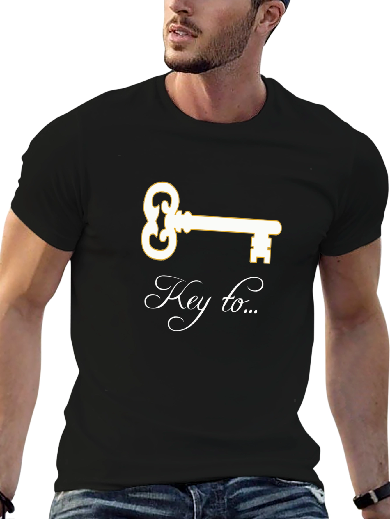 Key To T-Shirt - Black Graphic Tee