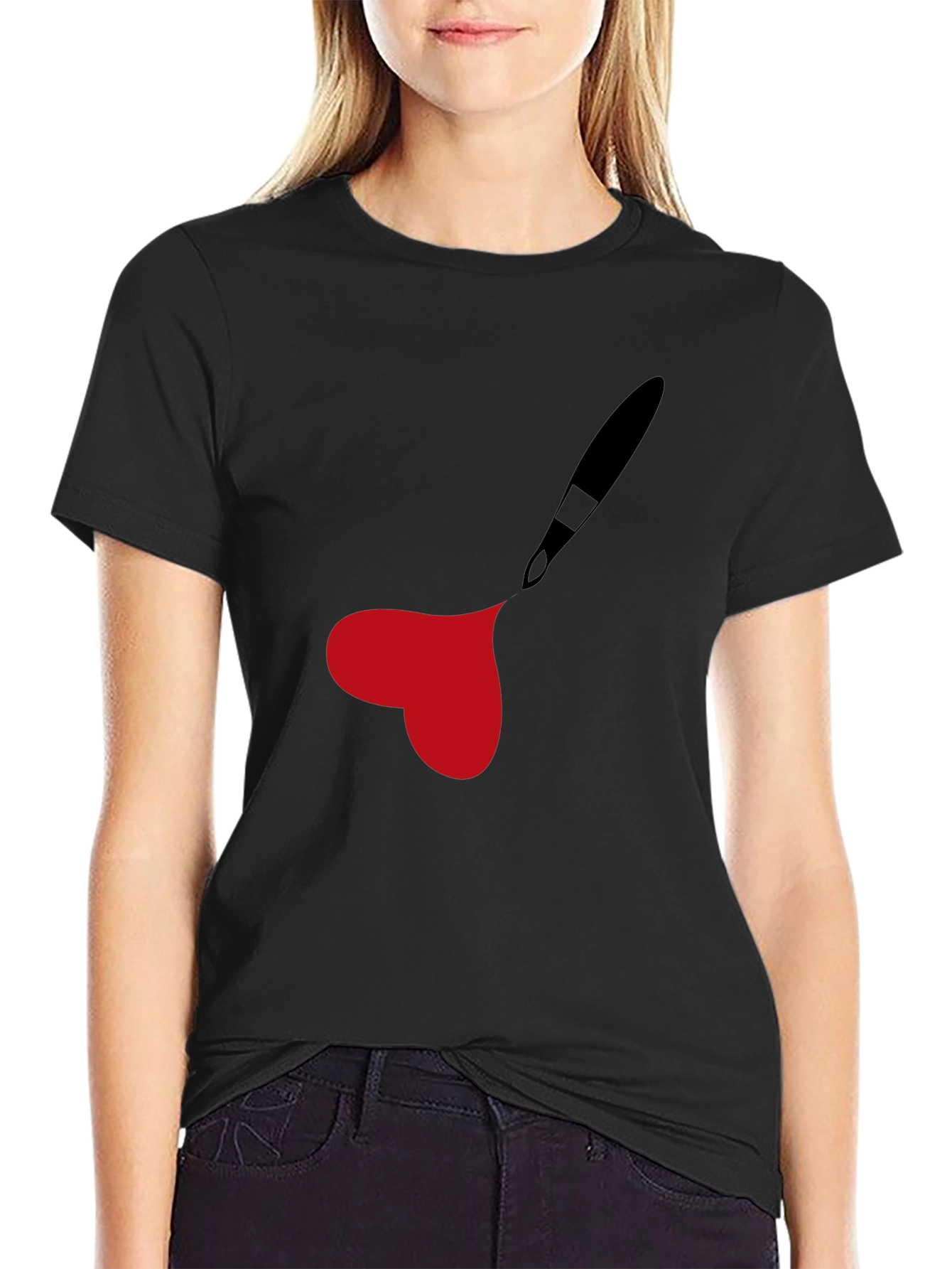 Paintbrush Heart Graphic Tee
