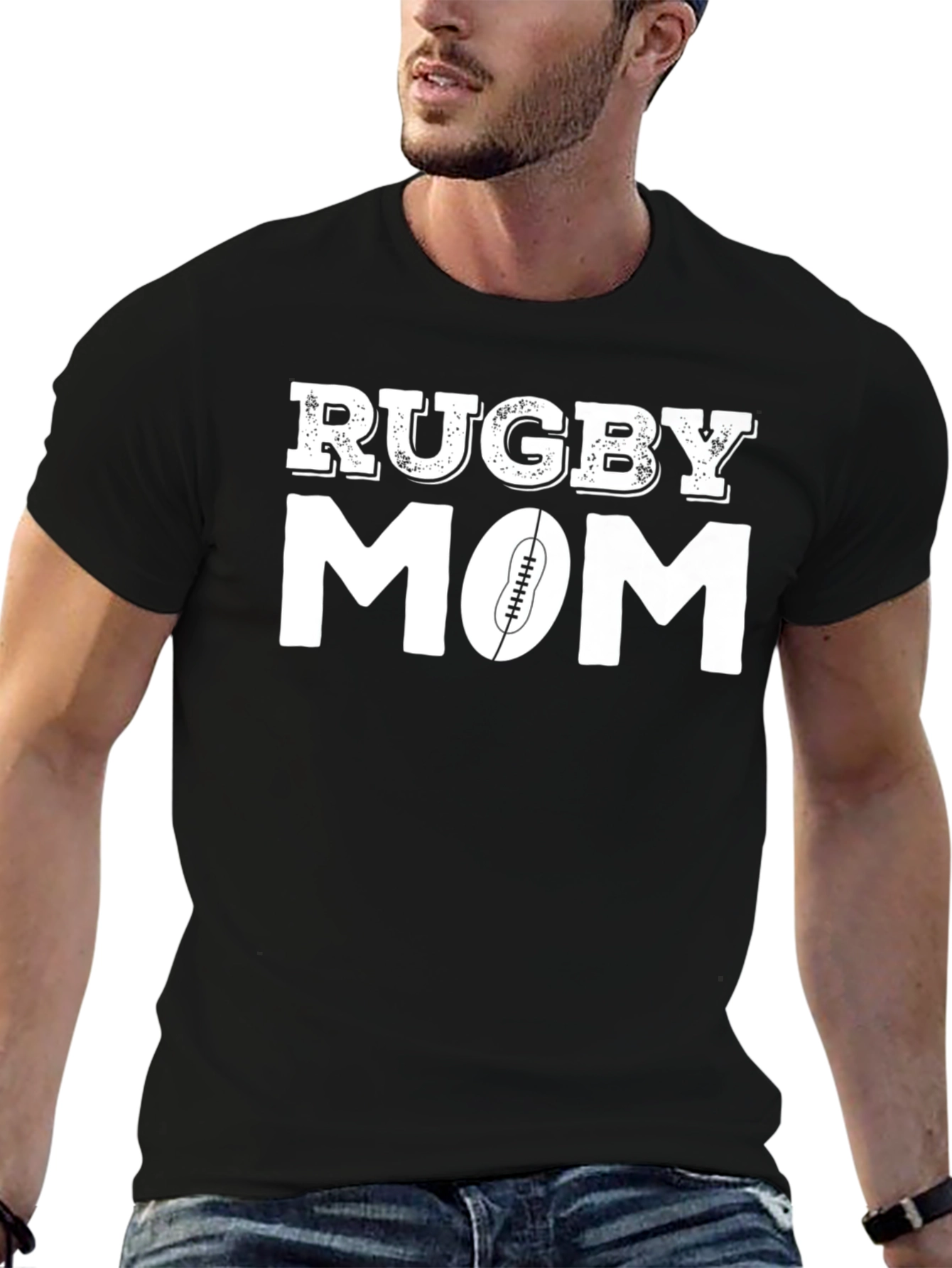 Rugby Mom Graphic T-Shirt