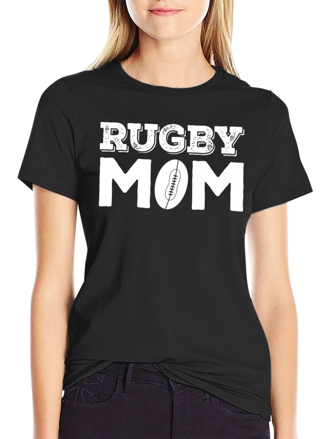 Rugby Mom Graphic T-Shirt