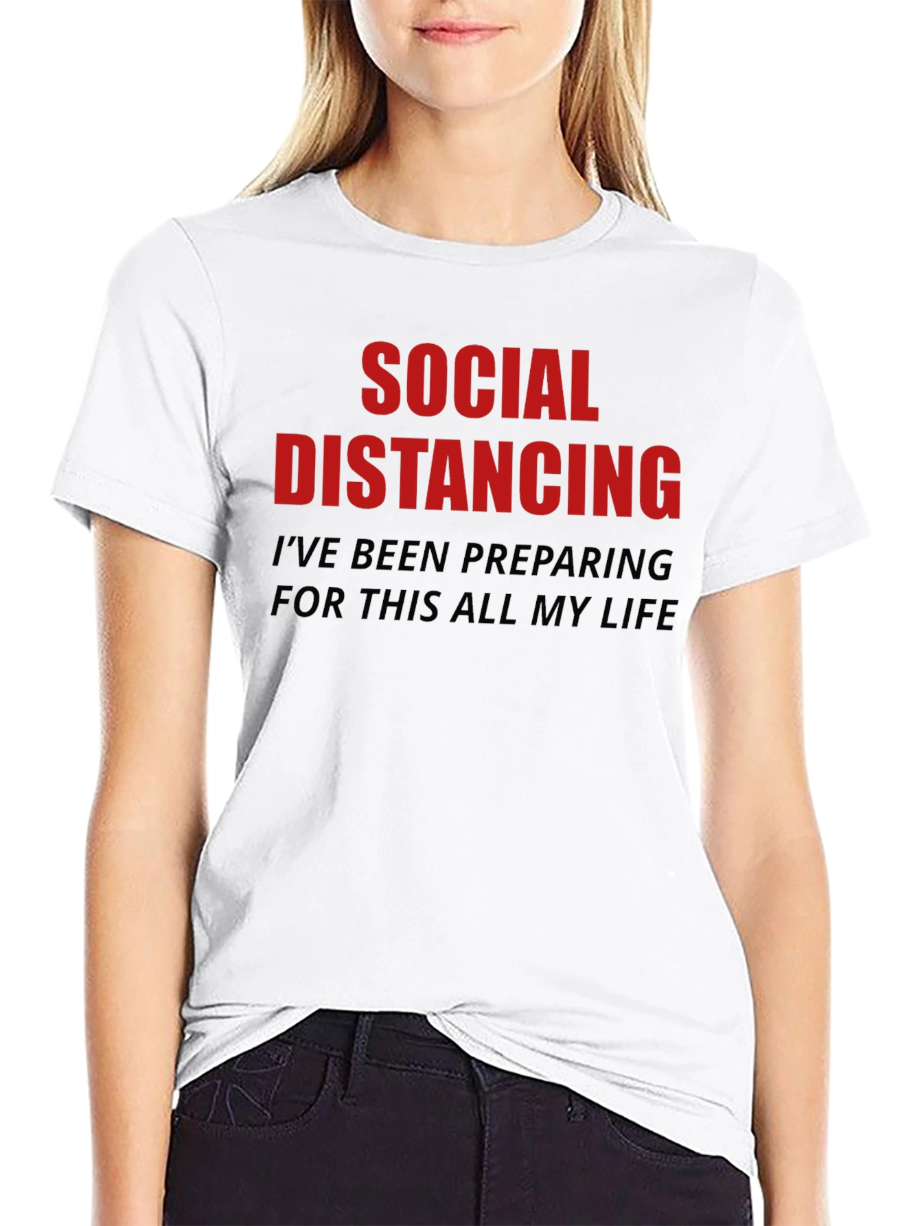 Social Distancing Funny Novelty T-Shirt
