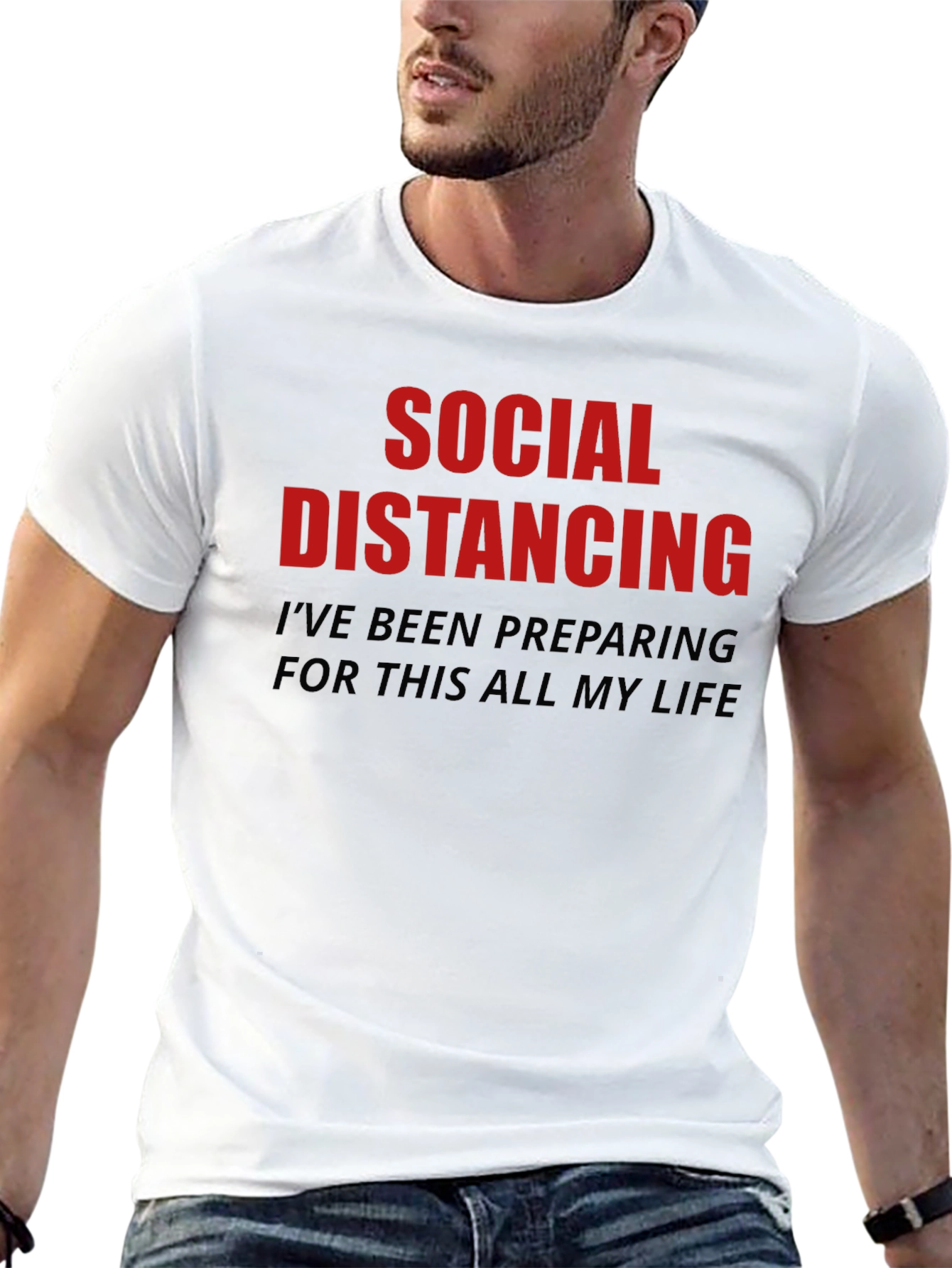 Social Distancing Funny Novelty T-Shirt
