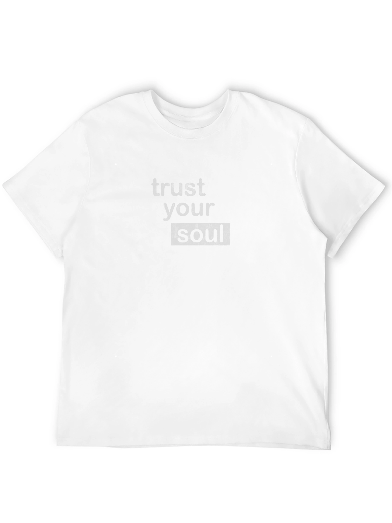 Trust Your Soul Graphic Tee - Soft Black Cotton