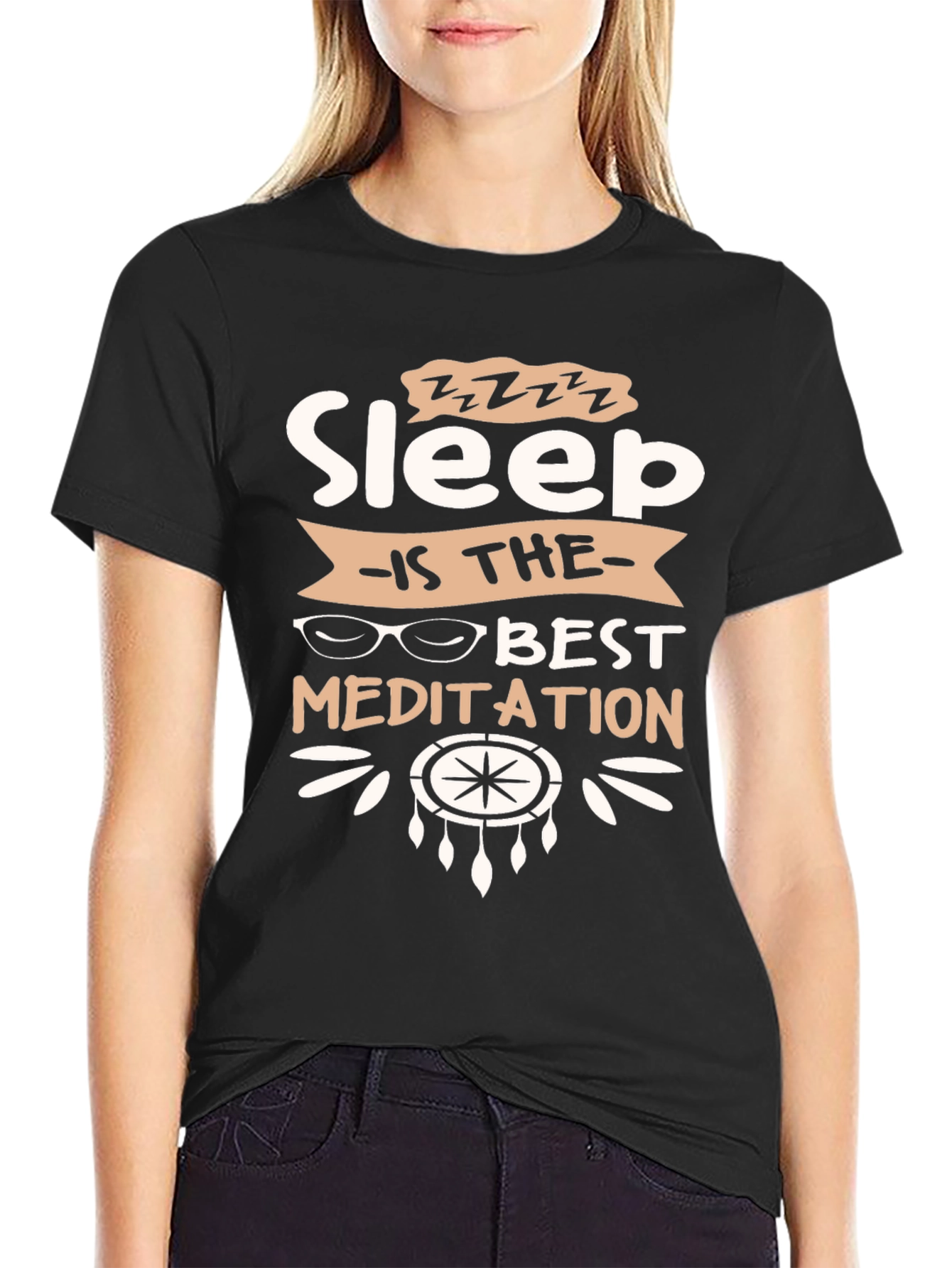 Sleep is the Best Meditation Graphic T-Shirt