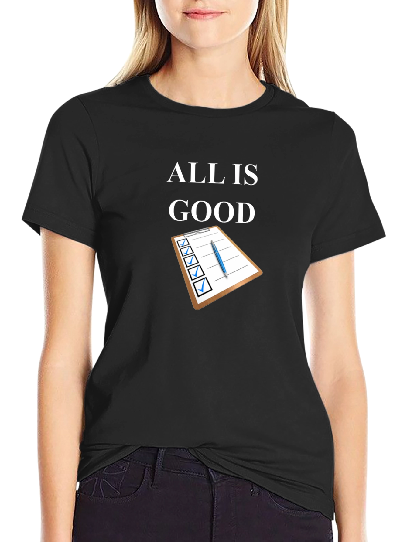 All is Good T-Shirt Checklist Design